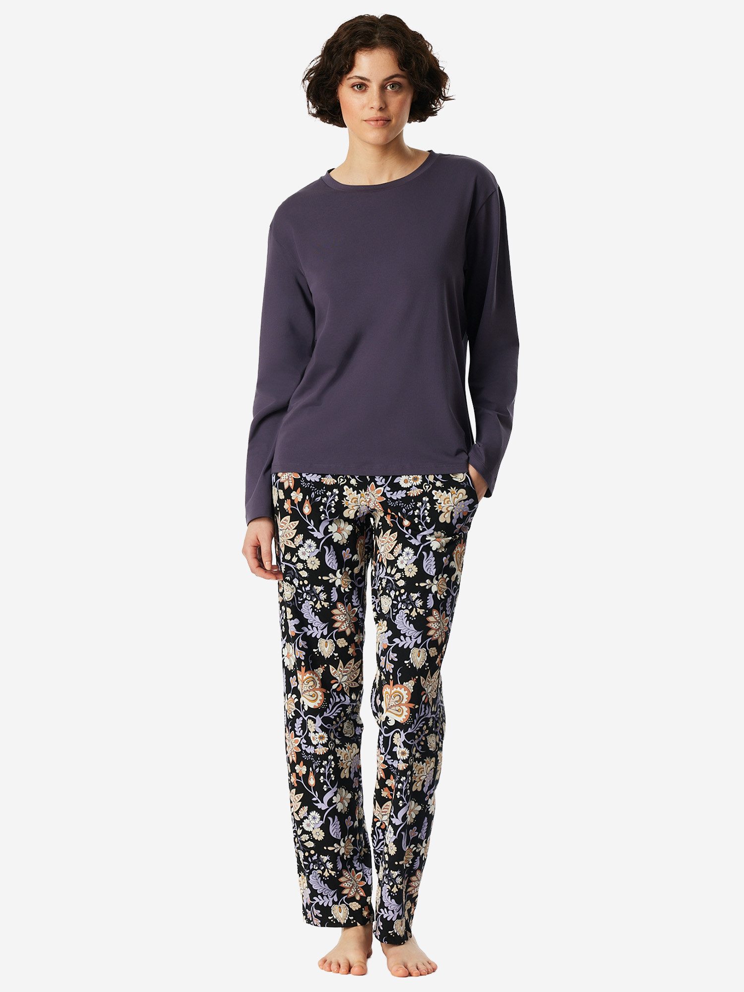 Schiesser Pyjamaoberteil Mix & Relax schlaf-oberteil nachthemd sleepshirt günstig online kaufen