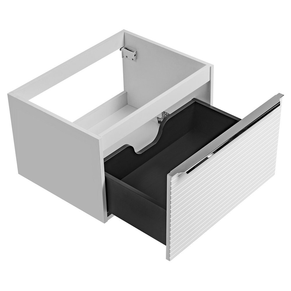 Lomadox Waschbeckenunterschrank LARCIANO-56 Waschtischunterschrank modern 60 cm in weiß, B/H/T: 60/39,2/45,8 cm | Waschbeckenunterschränke