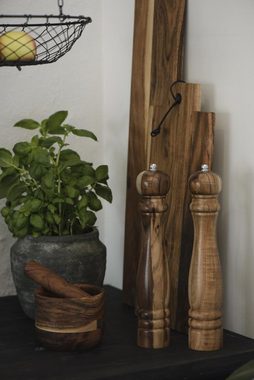 Ib Laursen Servierbrett Schneidbrett mit Griff Akazienholz, 20 x 45 cm, Akazienholz, mit Lederschnur zum Aufhängen