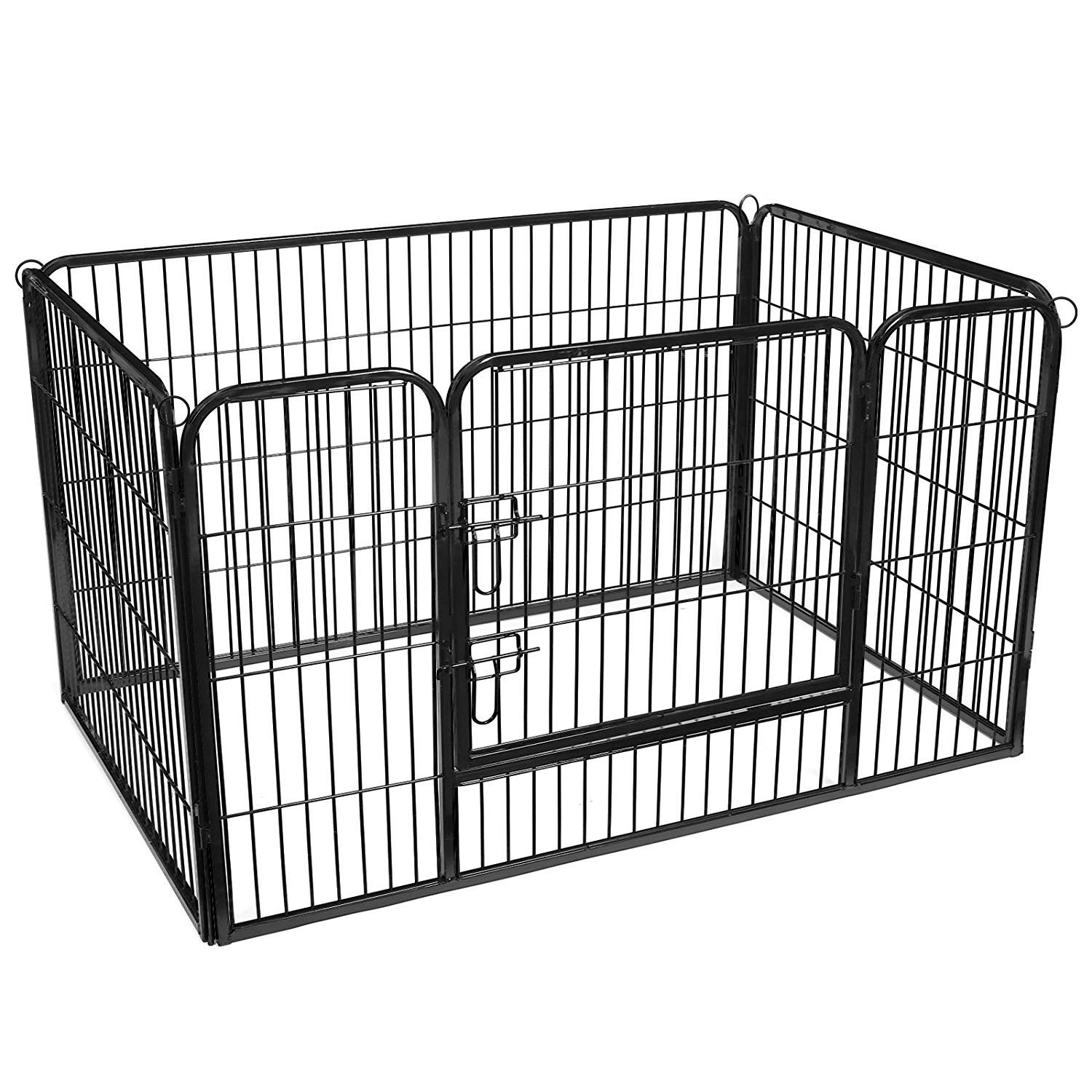 FEANDREA Freigehege, Welpenauslauf, Hundezaun, Hundelaufstall, 122x80x70cm günstig online kaufen