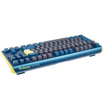 Ducky One 3 Daybreak TKL RGB LED MX-Black Gaming-Tastatur (DE-Layout QWERTZ, Blau, Grau, Gelb)