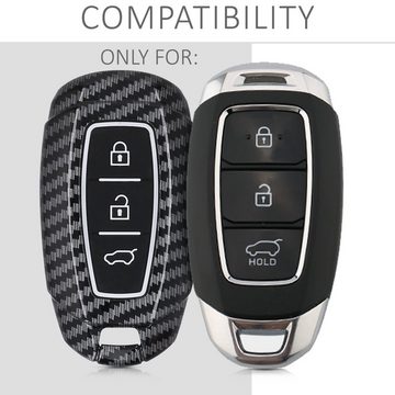 kwmobile Schlüsseltasche Autoschlüssel Hülle für Hyundai (1-tlg), Hardcover Schutzhülle Schlüsselhülle für Hyundai