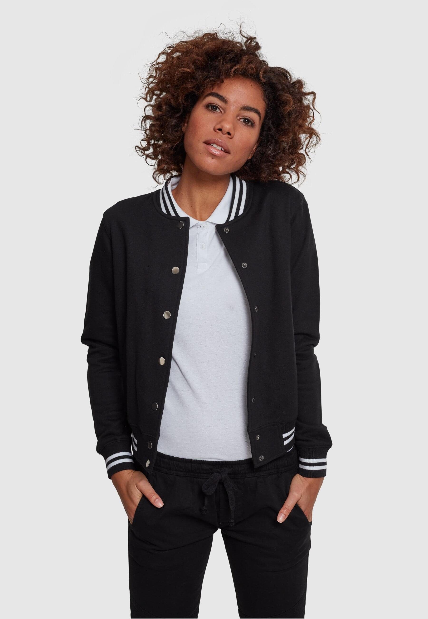 College Damen blk/blk College (1-St) TB1990 Ladies Sweat URBAN Strickfleecejacke Jacket Sweat CLASSICS