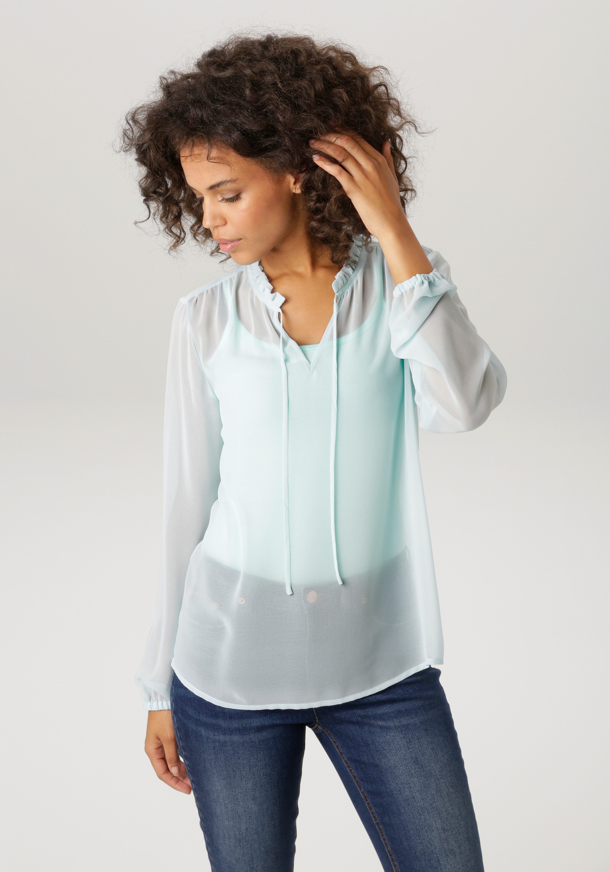 Aniston CASUAL Schlupfbluse im trendigen Pastell - NEUE KOLLEKTION. € 39,99, (€ 39,99 pro 1 Stk).