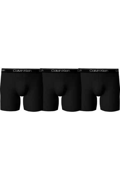 Calvin Klein Underwear Boxer BOXER BRIEF 3PK (Packung, 3er-Pack) mit längerem Bein & Logo-Elastikbund