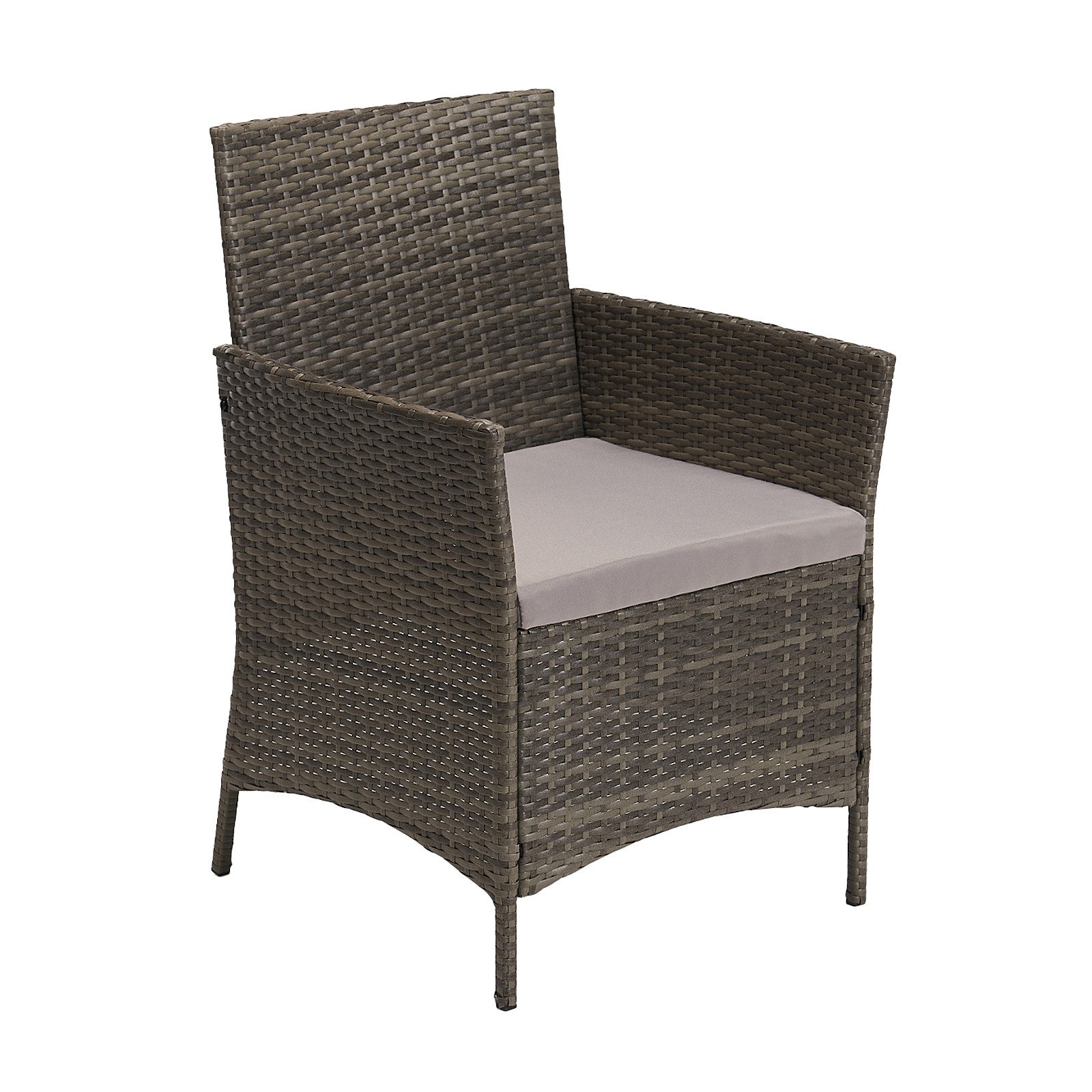 SVITA Sitzgruppe BROOKLYN, (Set, 4-tlg., Gartenlounge), 2 Sessel, mit Tisch, Sitzpolster, gemütlich