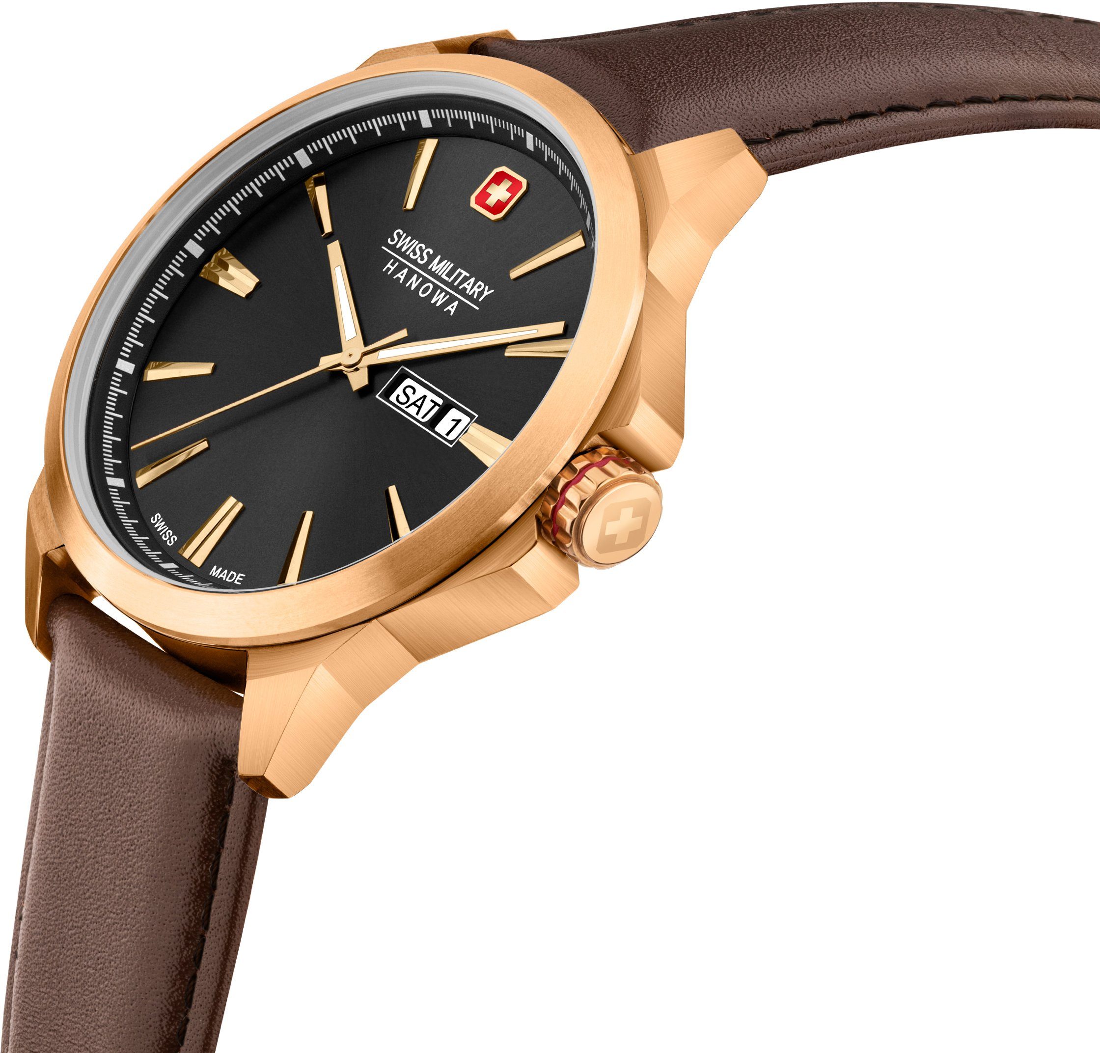 DAY Military Uhr Swiss Hanowa gold 06-4346.31.007 Schweizer CLASSIC, DATE