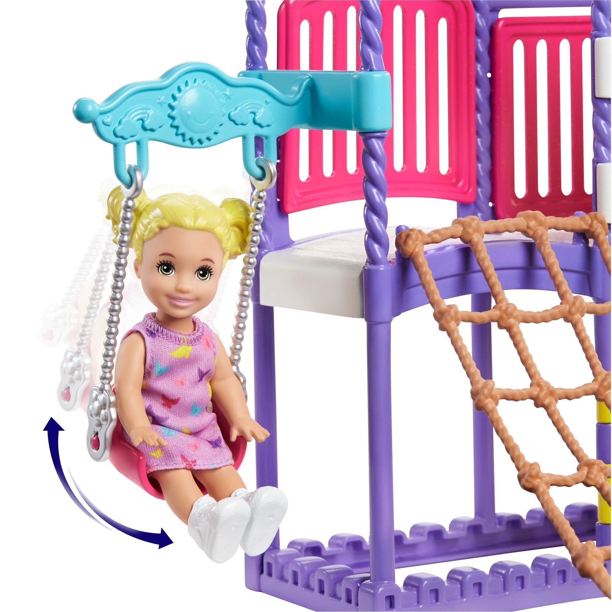 und Puppen Skipper Mattel® Inc. Spielset Babysitters GHV89 Spielplatz Barbie Anziehpuppe