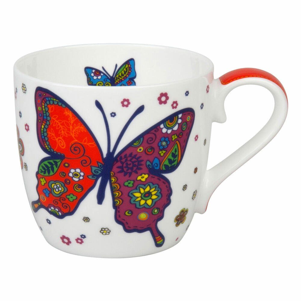 Könitz Becher Colourful Animals Butterfly 415ml, New Bone China