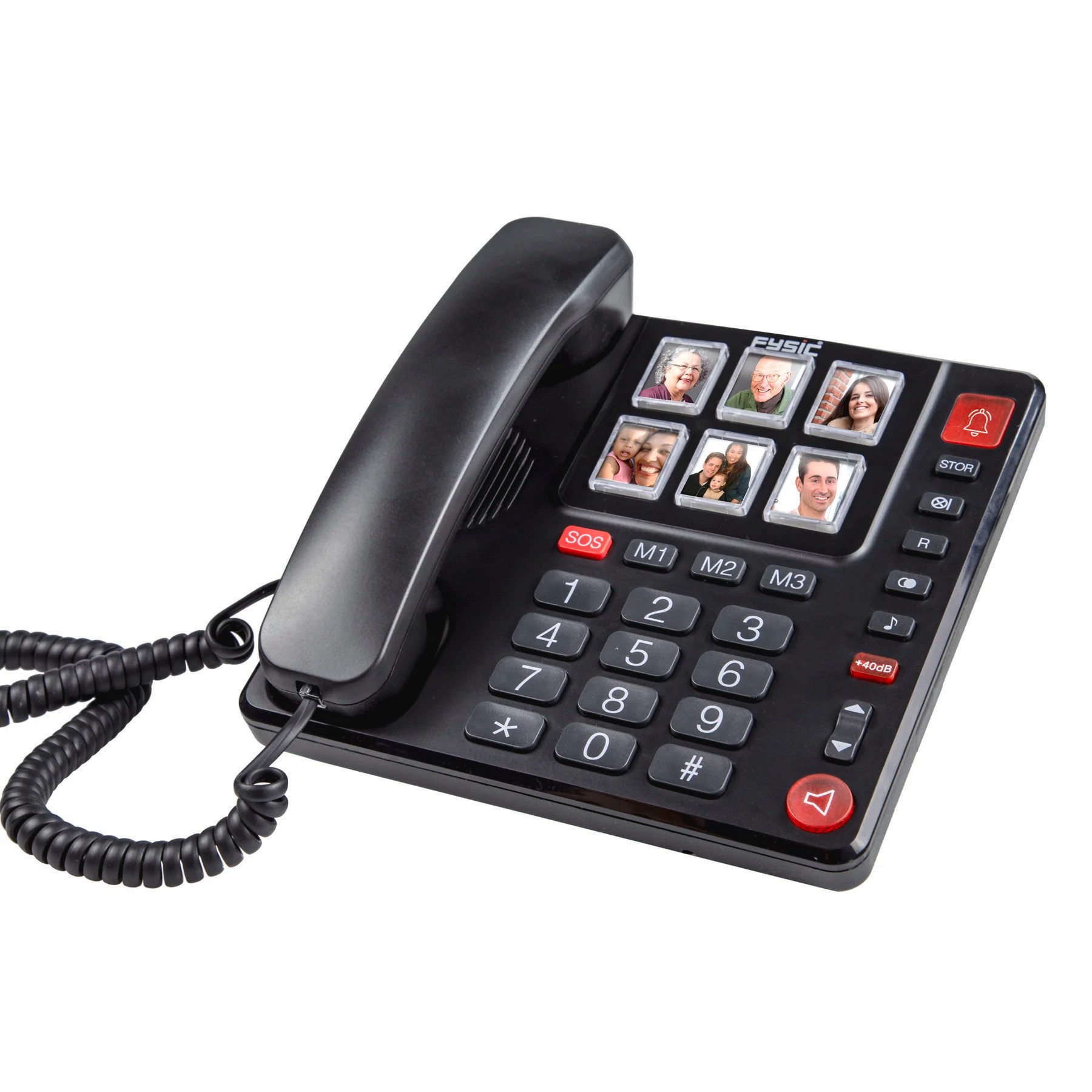 Fysic FX-3930 Festnetztelefon (mit Fototasten und großen Nummerntasten)