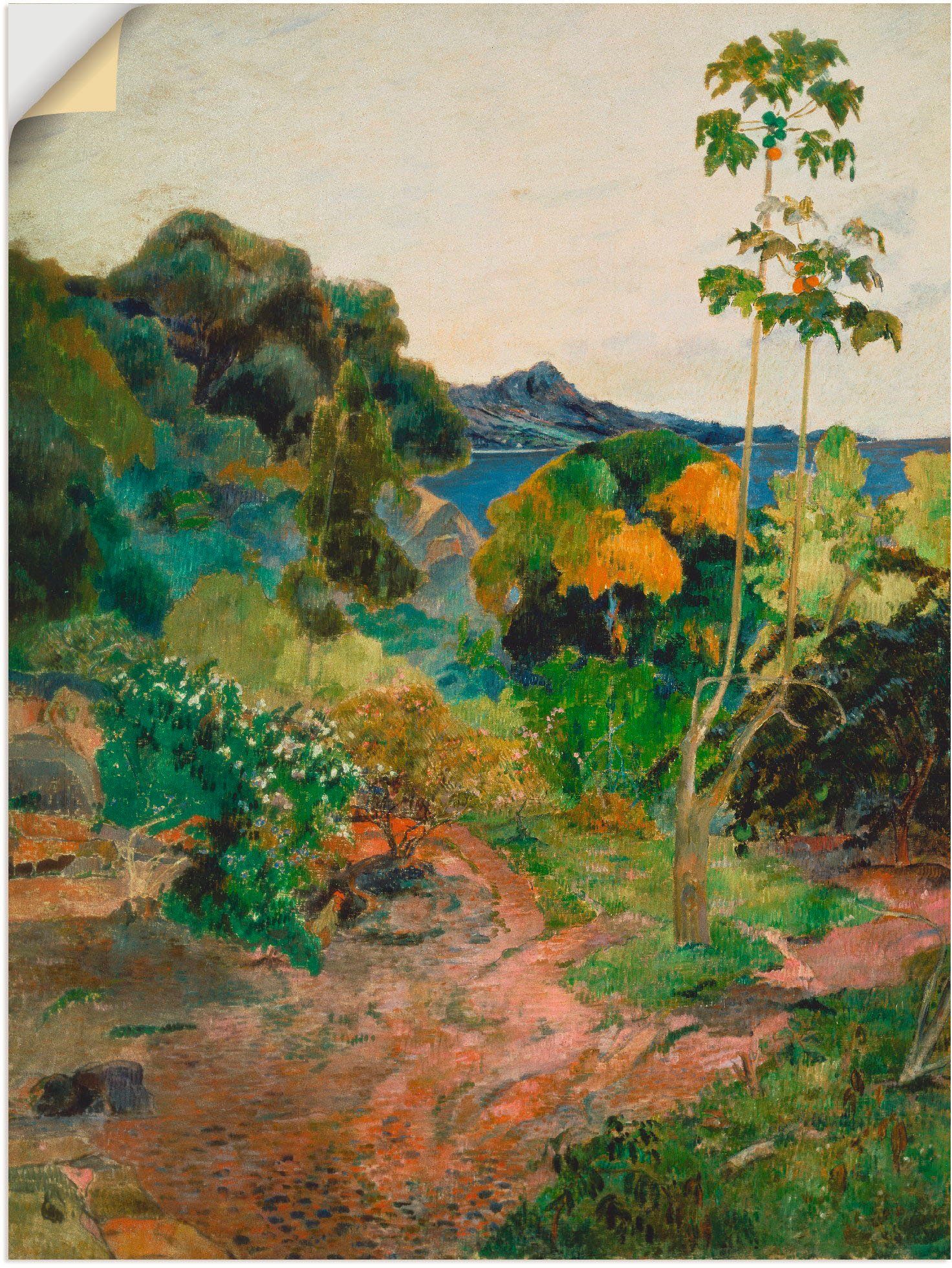 Küste Küstenlandschaft Wandbild Poster Artland Größen als St), in (1 oder Martinique, auf Wandaufkleber versch. Leinwandbild,