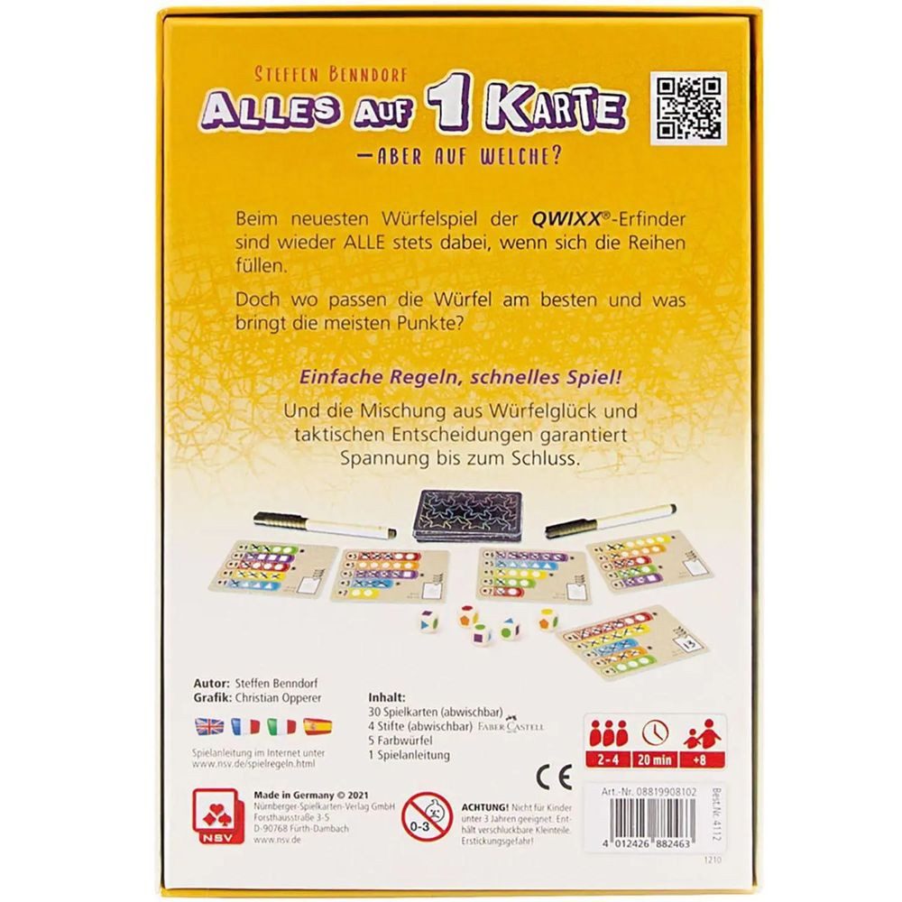 Nürnberger Spielkarten Spiel ALLES AUF 1 KARTE