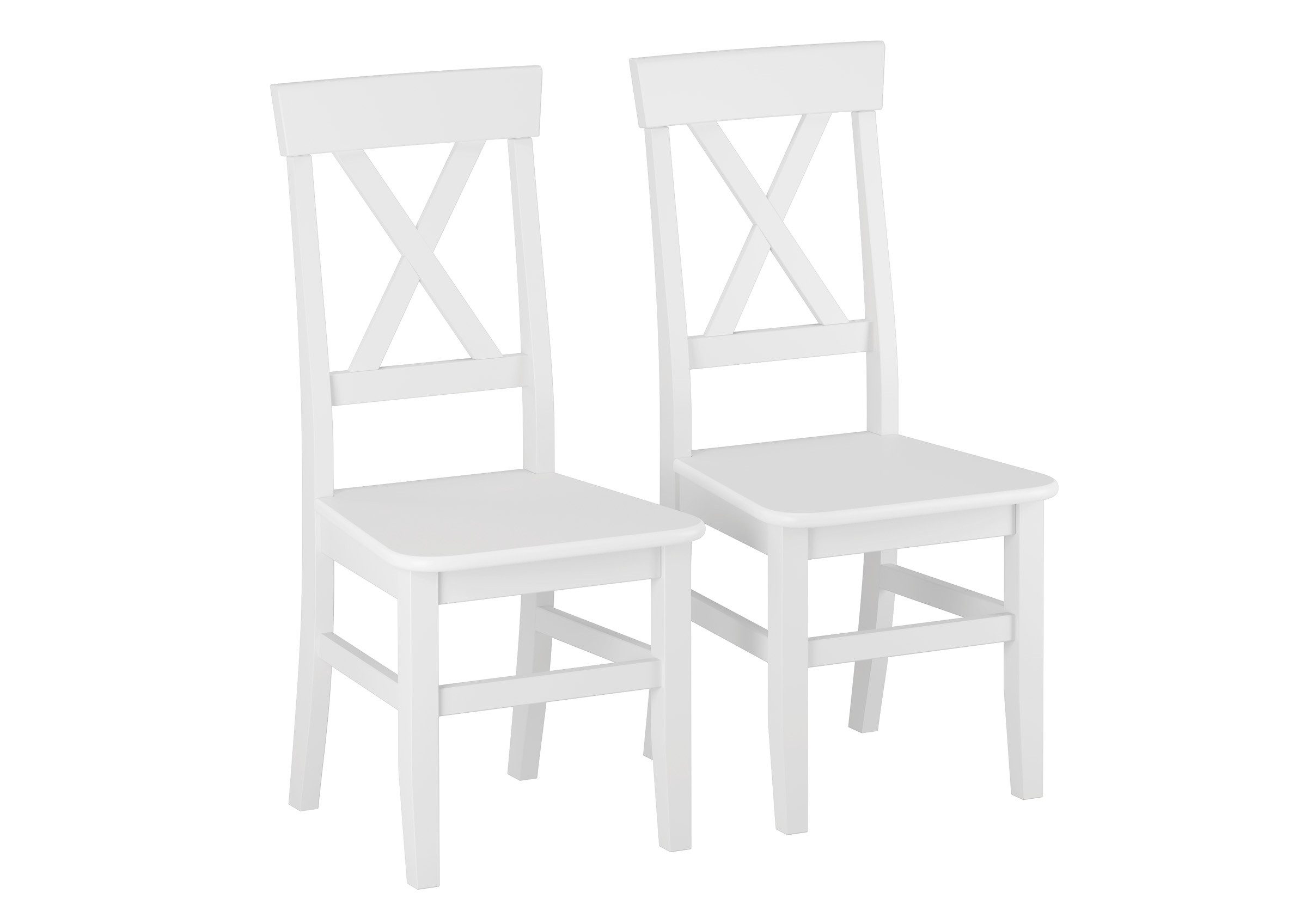 ERST-HOLZ Esszimmerstuhl Küchenstuhl Doppelpack Massivholzstuhl Esszimmerstuhl Kiefer 2 Stühle