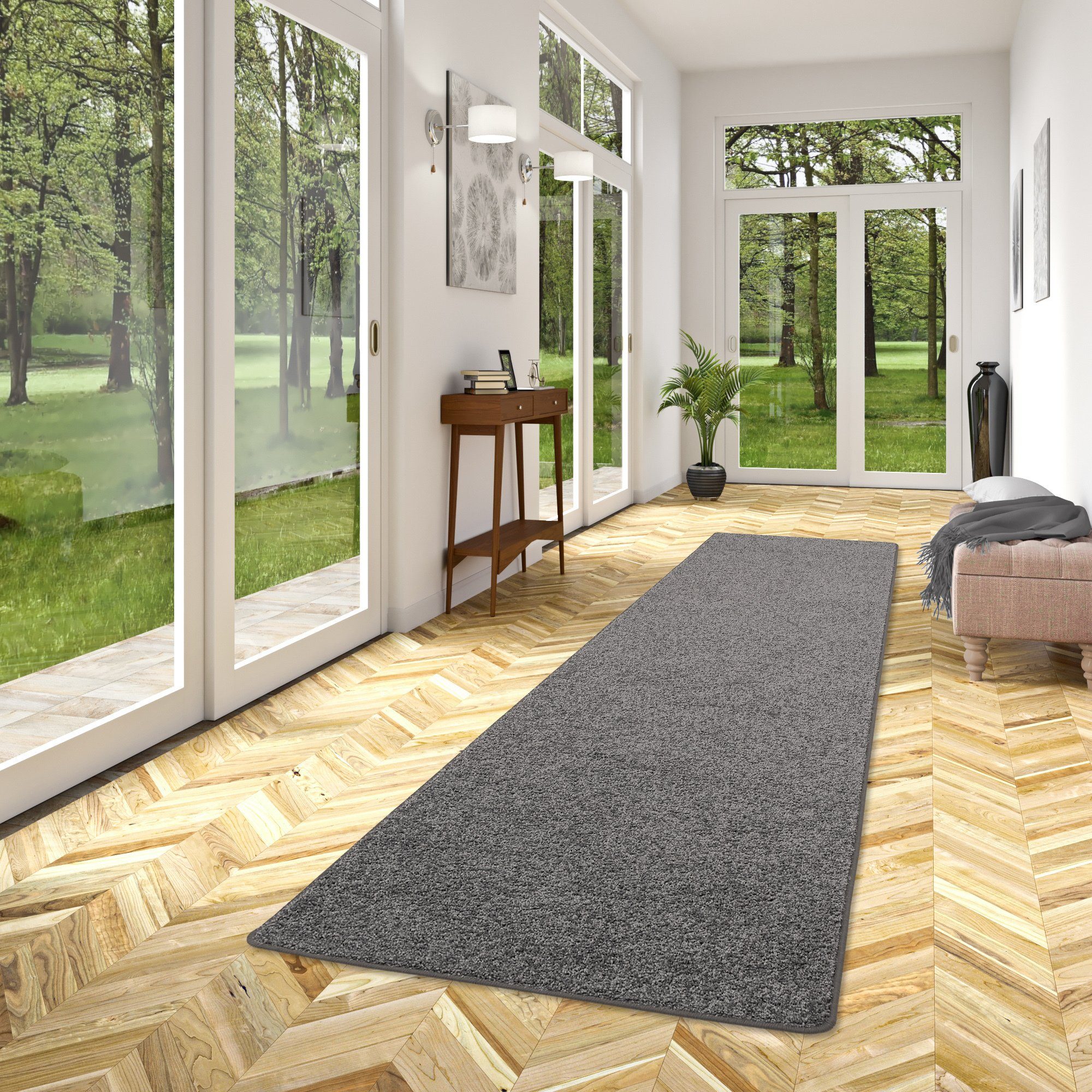 Snapstyle Veloursteppich Hochflor Velours Teppich Läufer günstig online kaufen