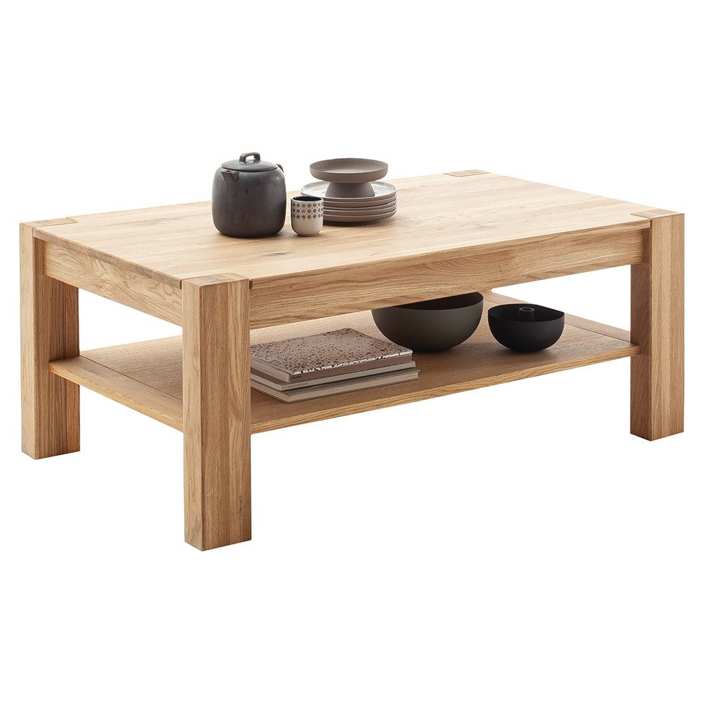 Lomadox Couchtisch SELISTE-06, Massivholztisch, Eiche teilmassiv günstig online kaufen