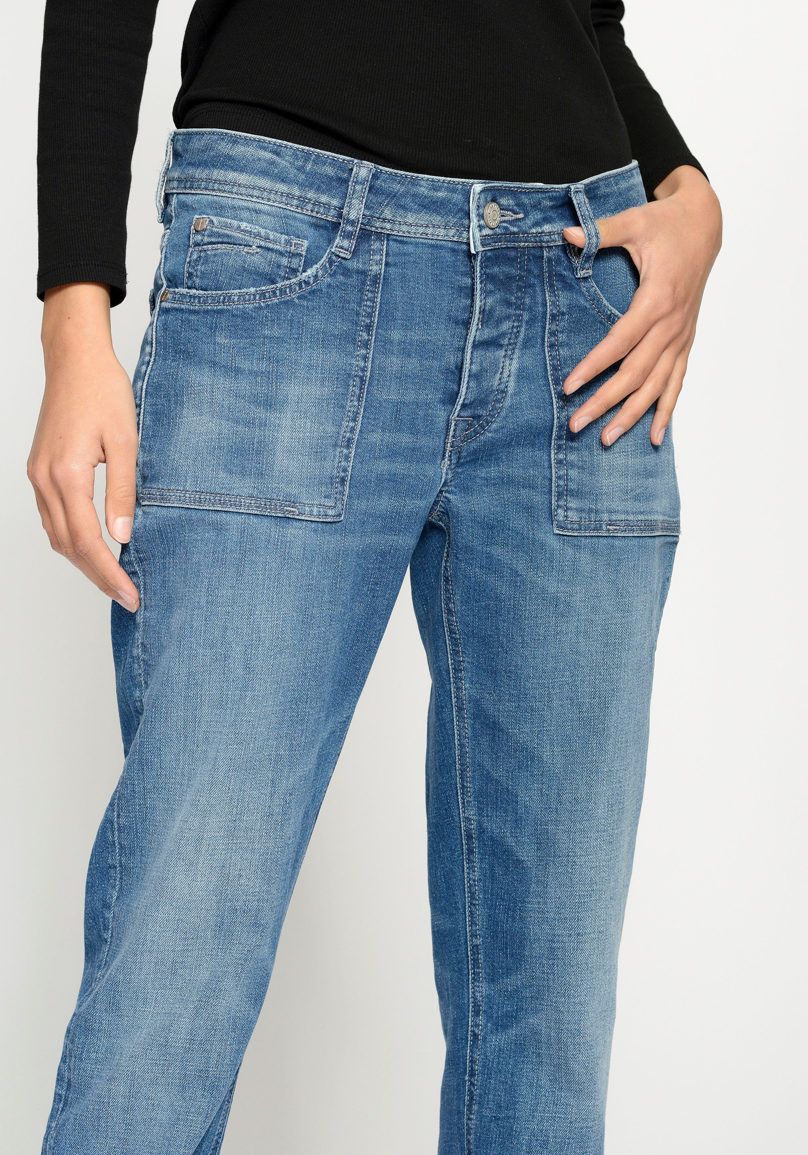 GANG Boyfriend-Jeans 94NICA WORKER cooler, androgyner Look – Bild 4 von 5