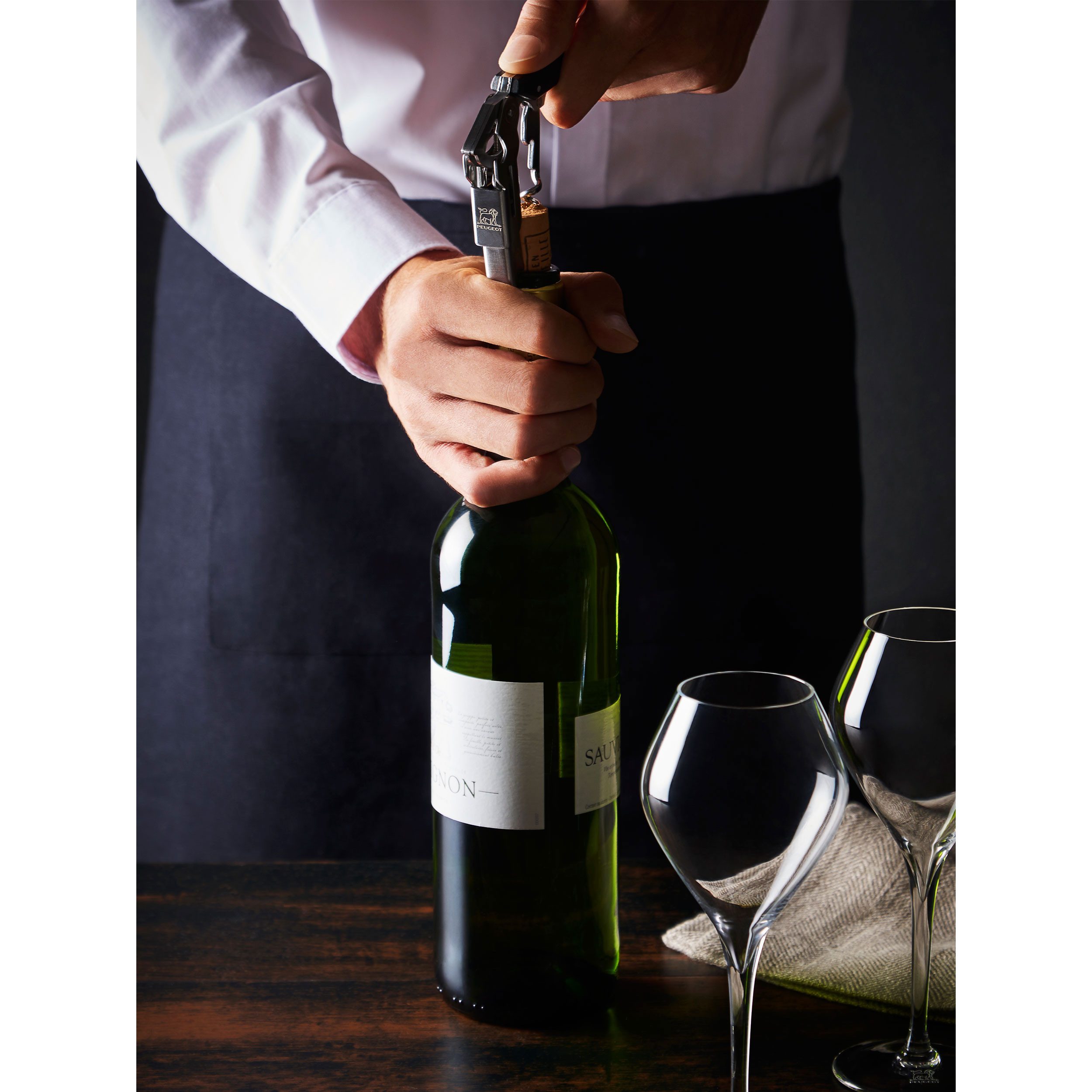 PEUGEOT Korkenzieher Sommeliermesser CLAVELIN Flaschenöffner Wein Kellnermesser – Bild 5 von 5