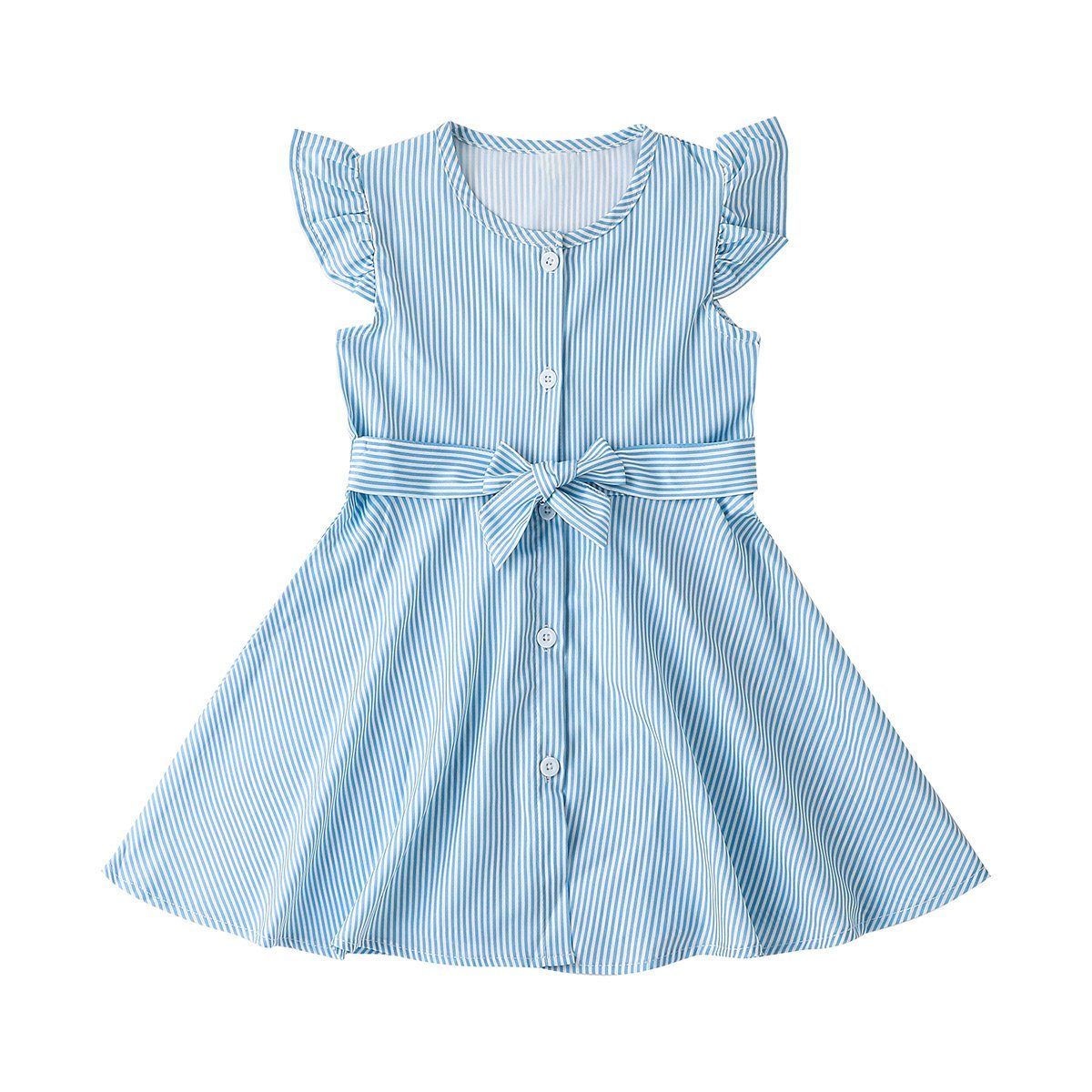 LAPA Sommerkleid »Gestreiftes Sommerkleid mit fliegende Ärmel für Mädchen«  online kaufen | OTTO