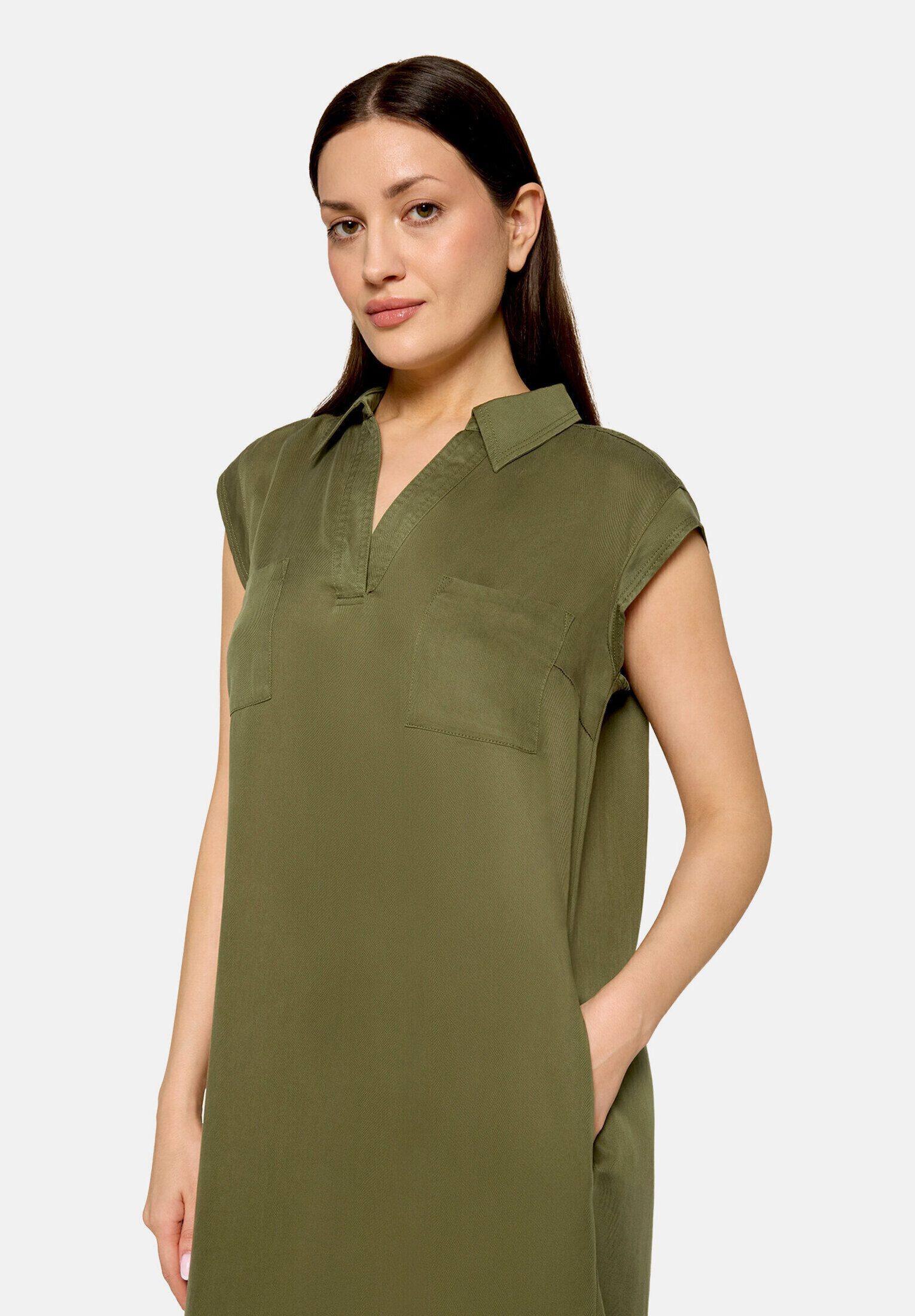 Cartoon Druckkleid Damen mit Kragen