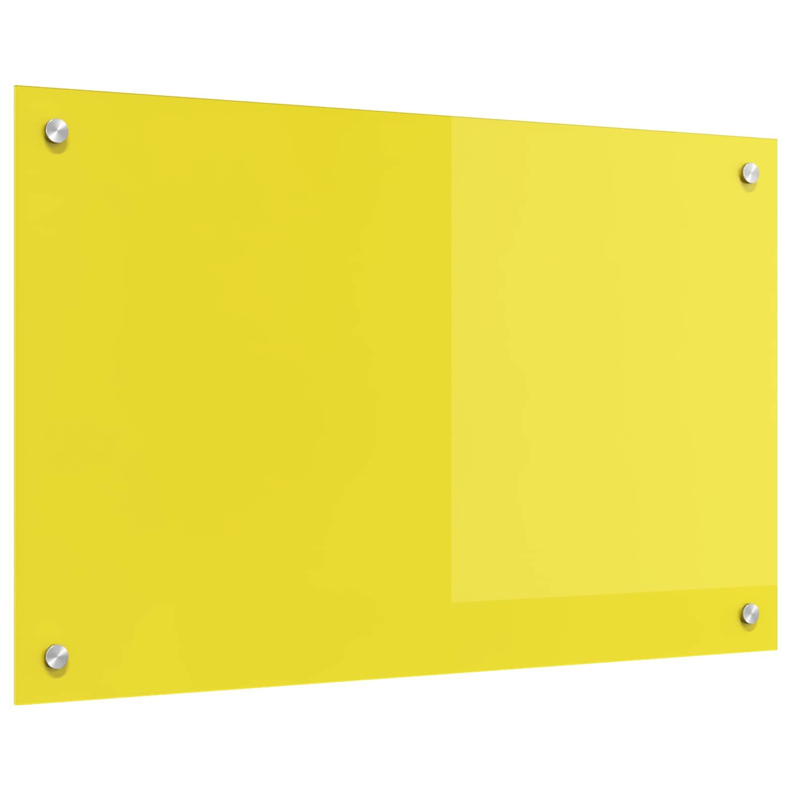Küchenrückwand Küchenrückwand Gelb 80 x 50 cm Gehärtetes Glas