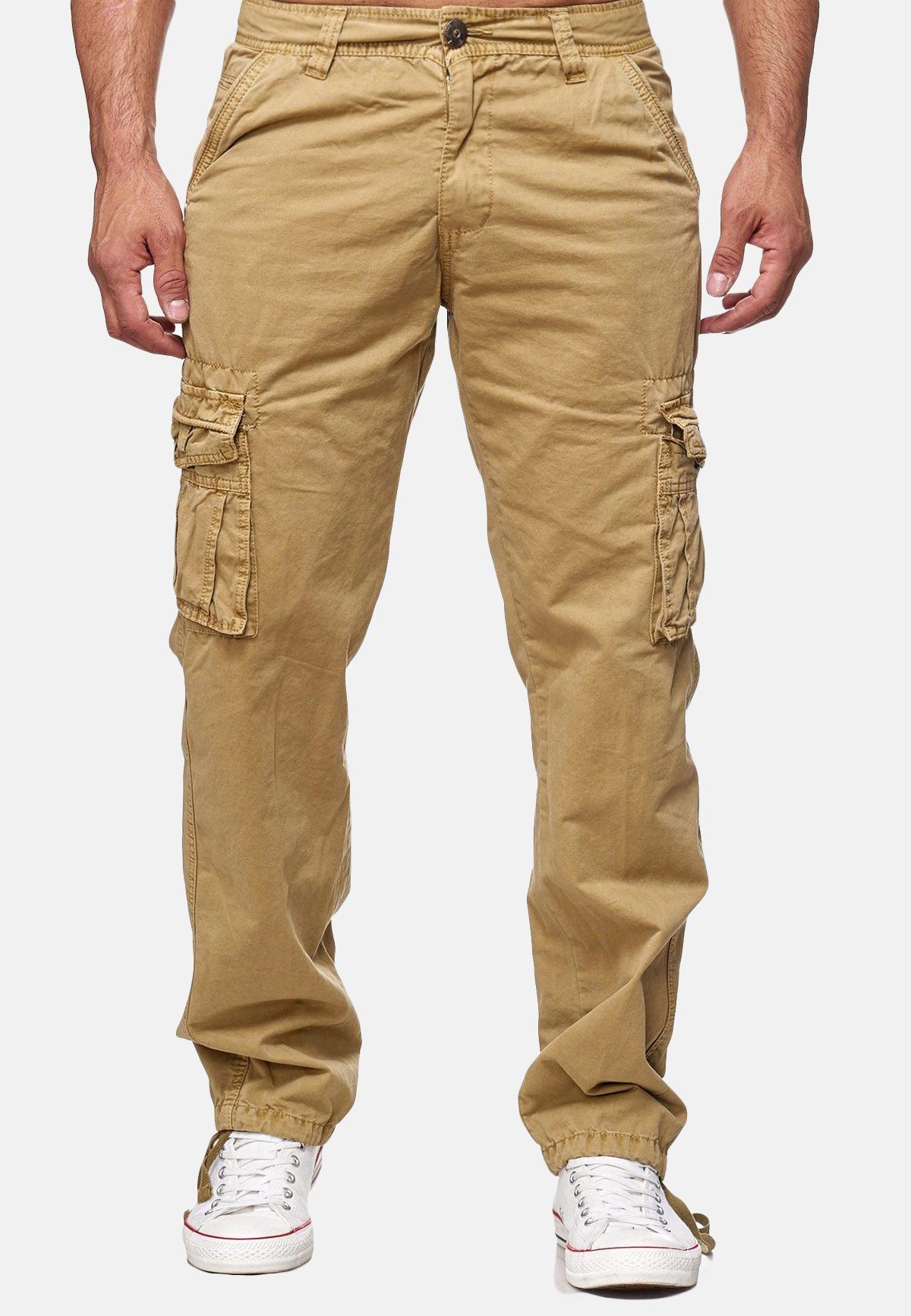 Max Men Cargohose Trekking Arbeitshose Indy Jones Cargo Hose (1-tlg) 1153 in Camel