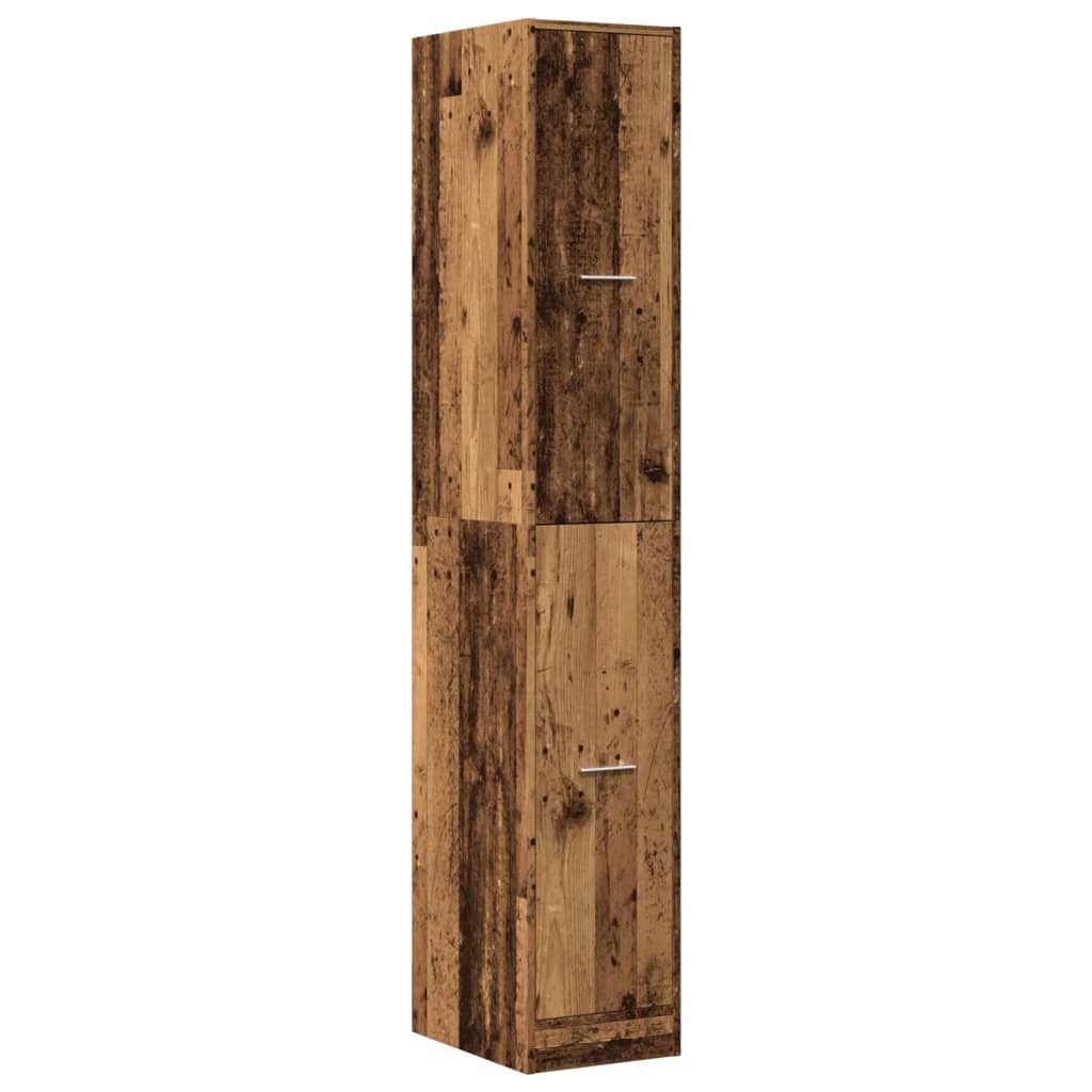 vidaXL Apothekerschrank 30 x 41 x 1745 cm Apothekerschrank Altholz-Optik 30x41x174,5 cm Spanpl