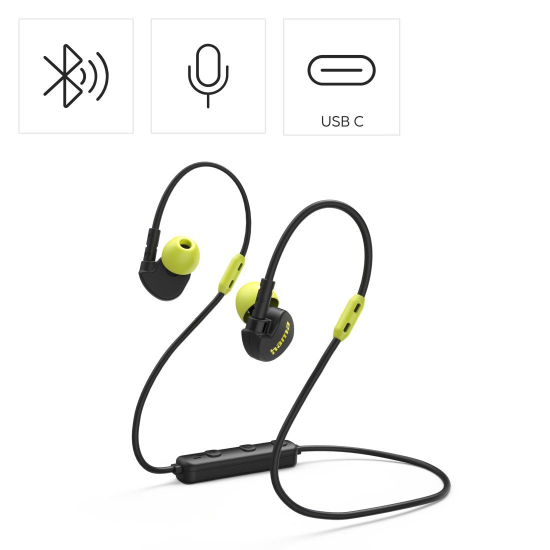 Hama Bluetooth Kopfhörer (ultraleicht, In-Ear, Mikrofon, Sprachsteuerung) In-Ear-Kopfhörer (Audio-Chat-Funktionen, Noise-Reduction, Sprachsteuerung, integrierte Steuerung für Anrufe und Musik, Google Assistant, Siri)