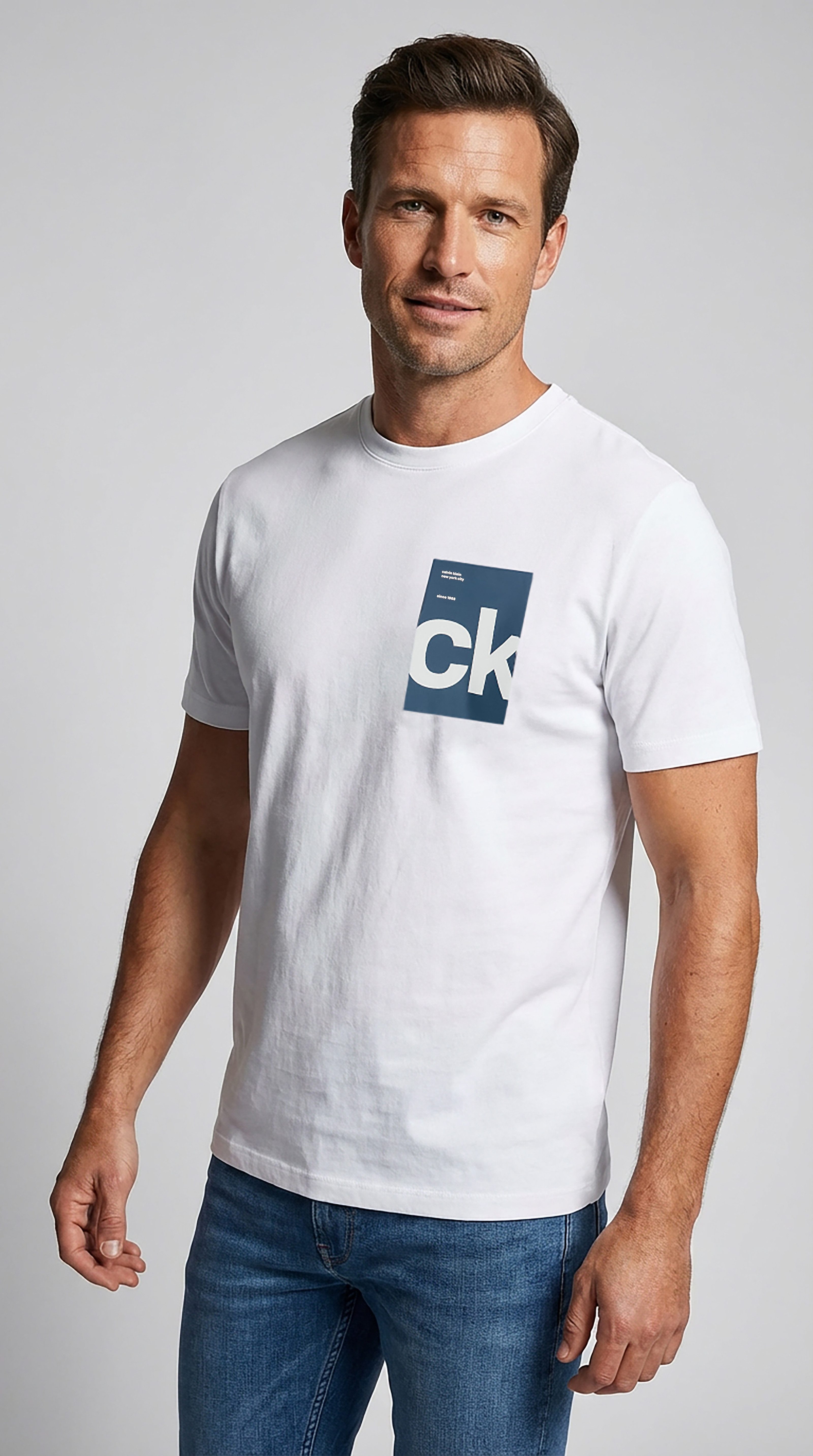 Calvin Klein Jeans T-Shirt SS 30s EU BH BOX GRAPHIC TEE mit Calvin Klein Dr günstig online kaufen