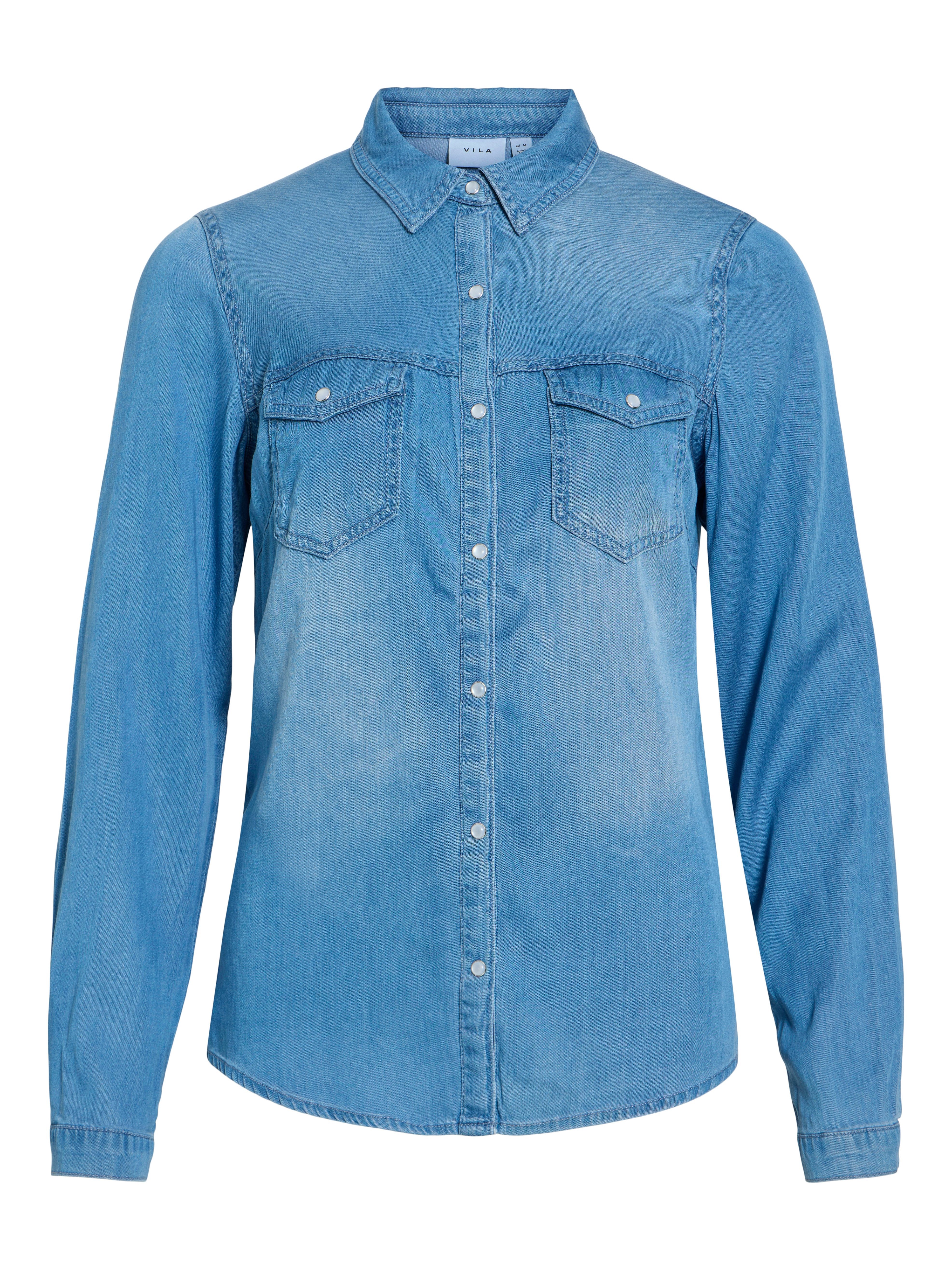 Medium Blue Denim Wash:CLEAN