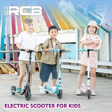 RCB Miniscooter Faltbarer mit LED, Kinderroller Bunte Neonlichter, 6.5KG 6-12 Jahren, 16,00 km/h