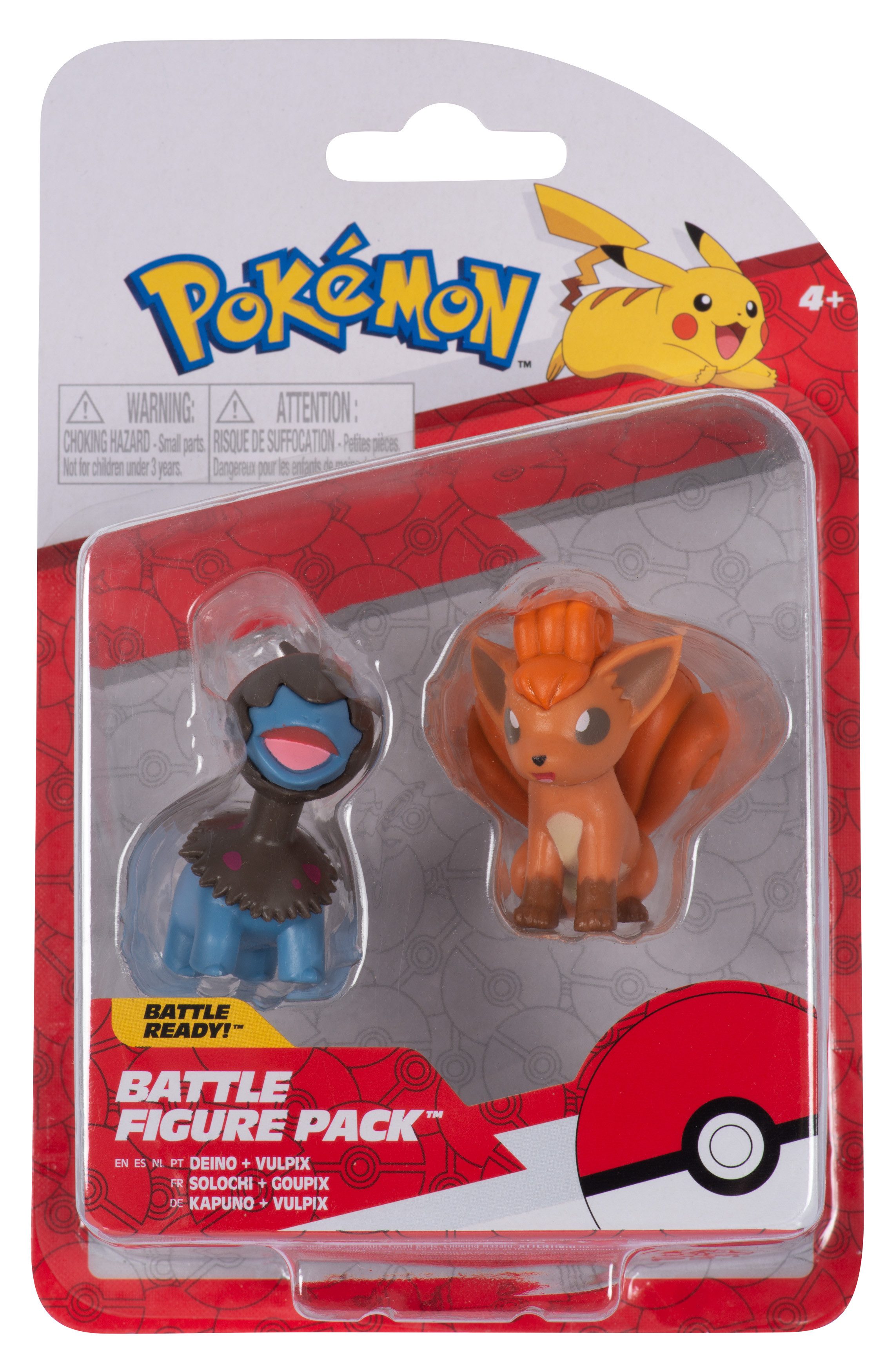Jazwares Spielfigur Pokémon - Battle Figure Pack - Vulpix & Larvitar (NEU & OVP)