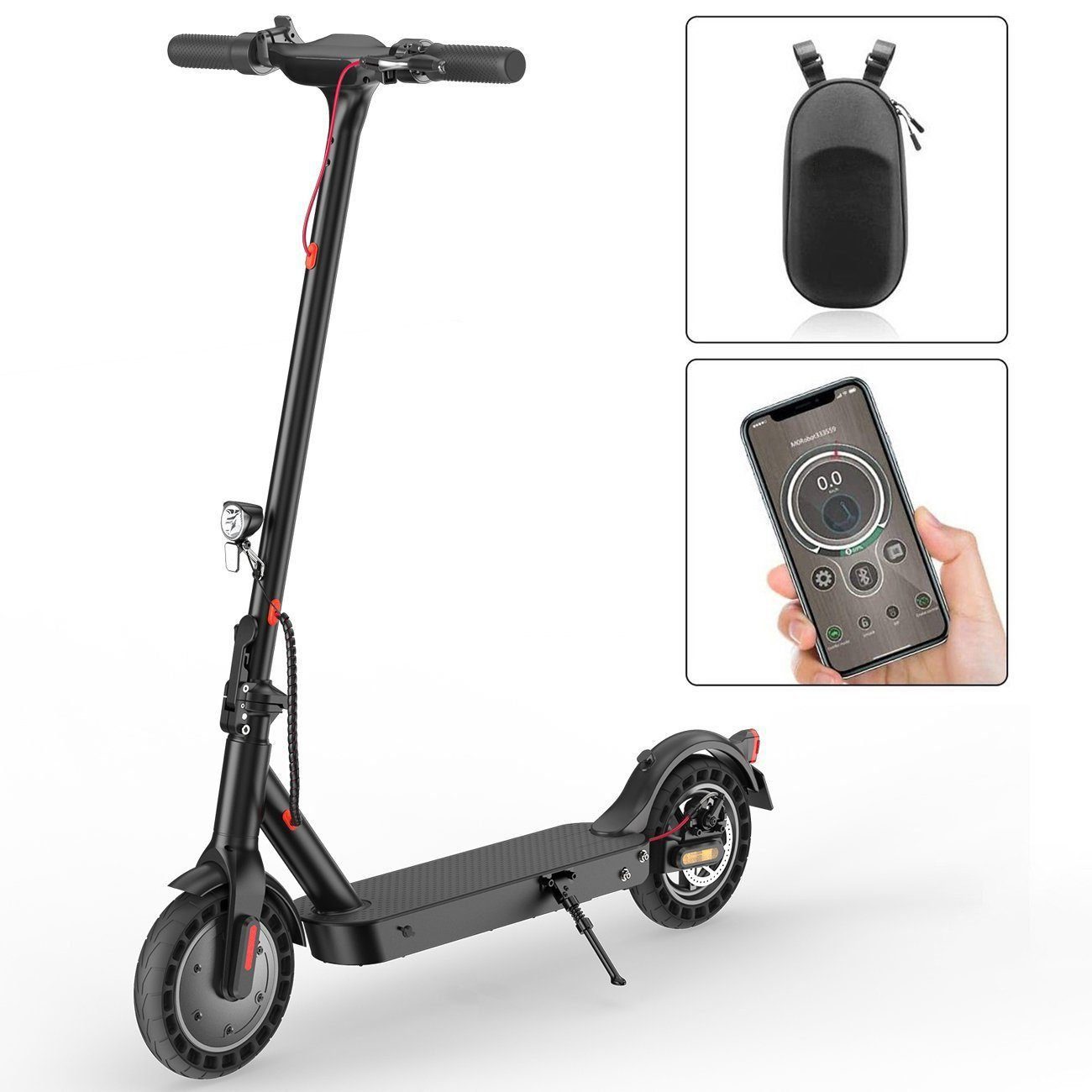 iscooter E-Scooter 10 Zoll Elektroscooter 500W Vollreifen mit Straßenzulassung, Klappbar, 500,00 W, 20,00 km/h, Duales Bremssystem, 40km Reichweite, Wabenreifen, Belastung bis 120kg