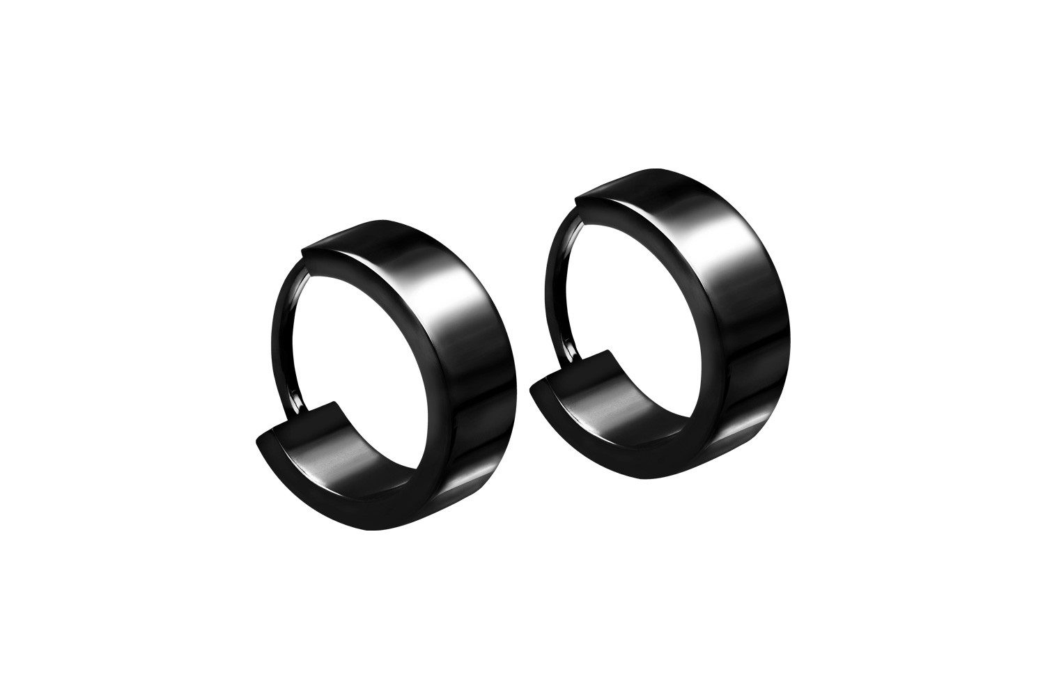 FILANGO Paar Creolen Titan Ohrclicker Creolen (Creolen, 1-tlg)