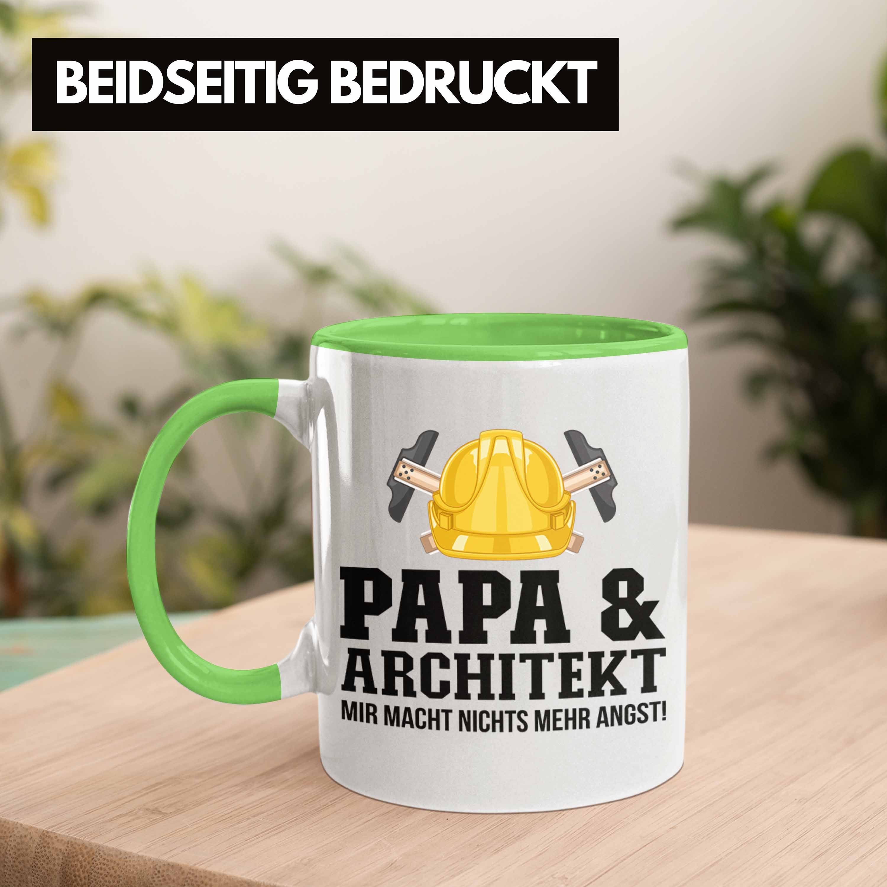 Trendation Architekt Grün und Tasse Geschenkidee Architekt Trendation für Tasse Vater Papa -