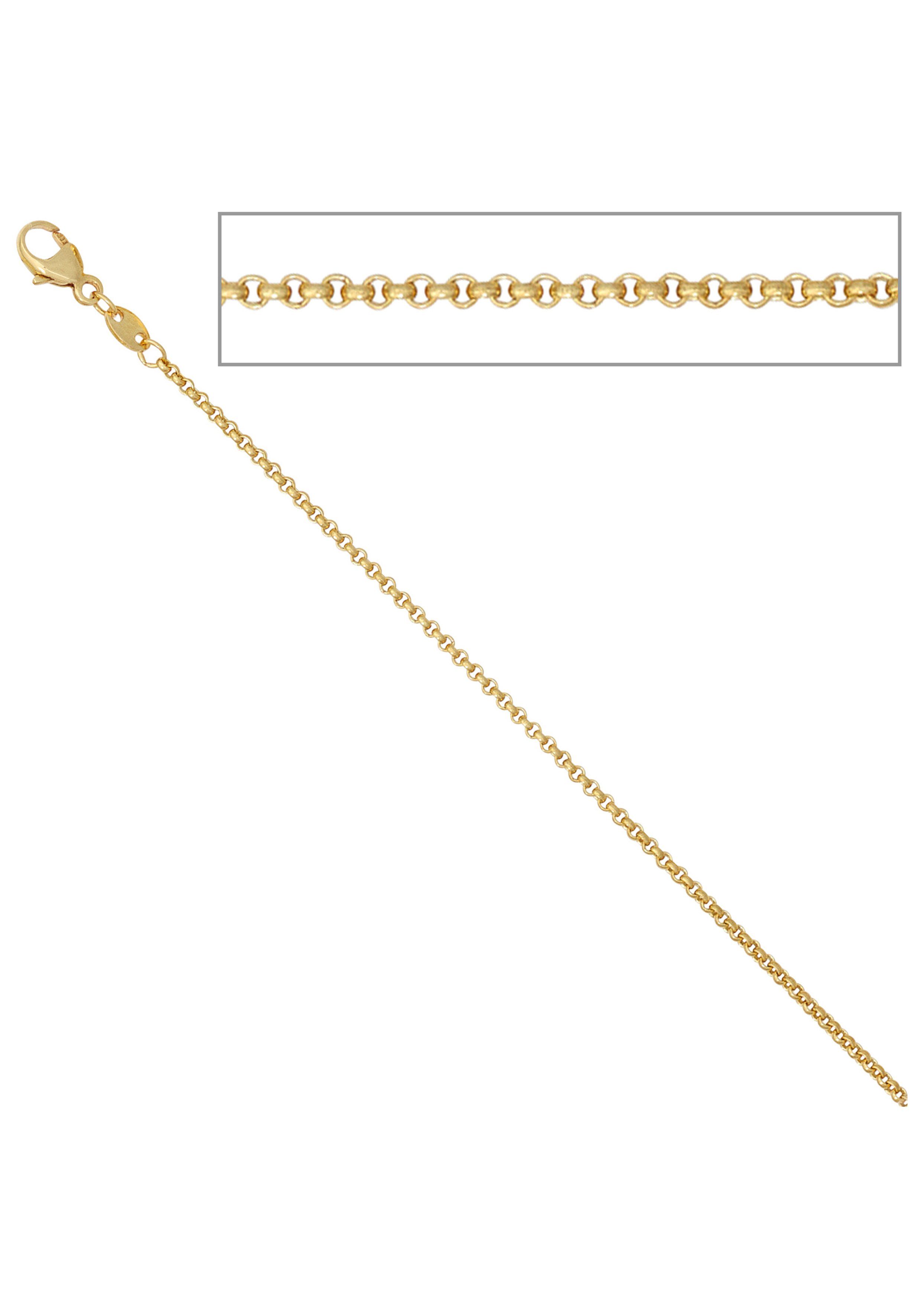 JOBO Goldkette, Erbskette 585 Gold 42 cm...