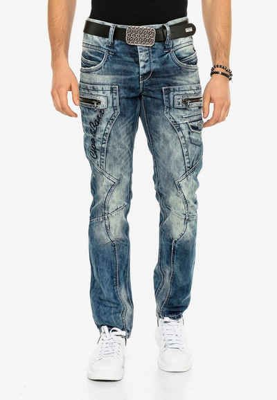 Cipo & Baxx Bequeme Jeans im lässigen Biker-Stil