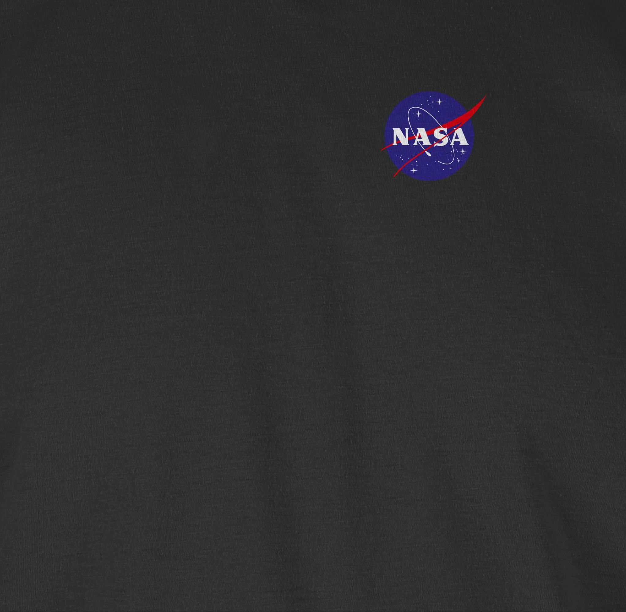 Schwarz Shirtracer Logo 2 X Weltraum Merchandise Weltraum NASA Space Weltall Rundhalsshirt