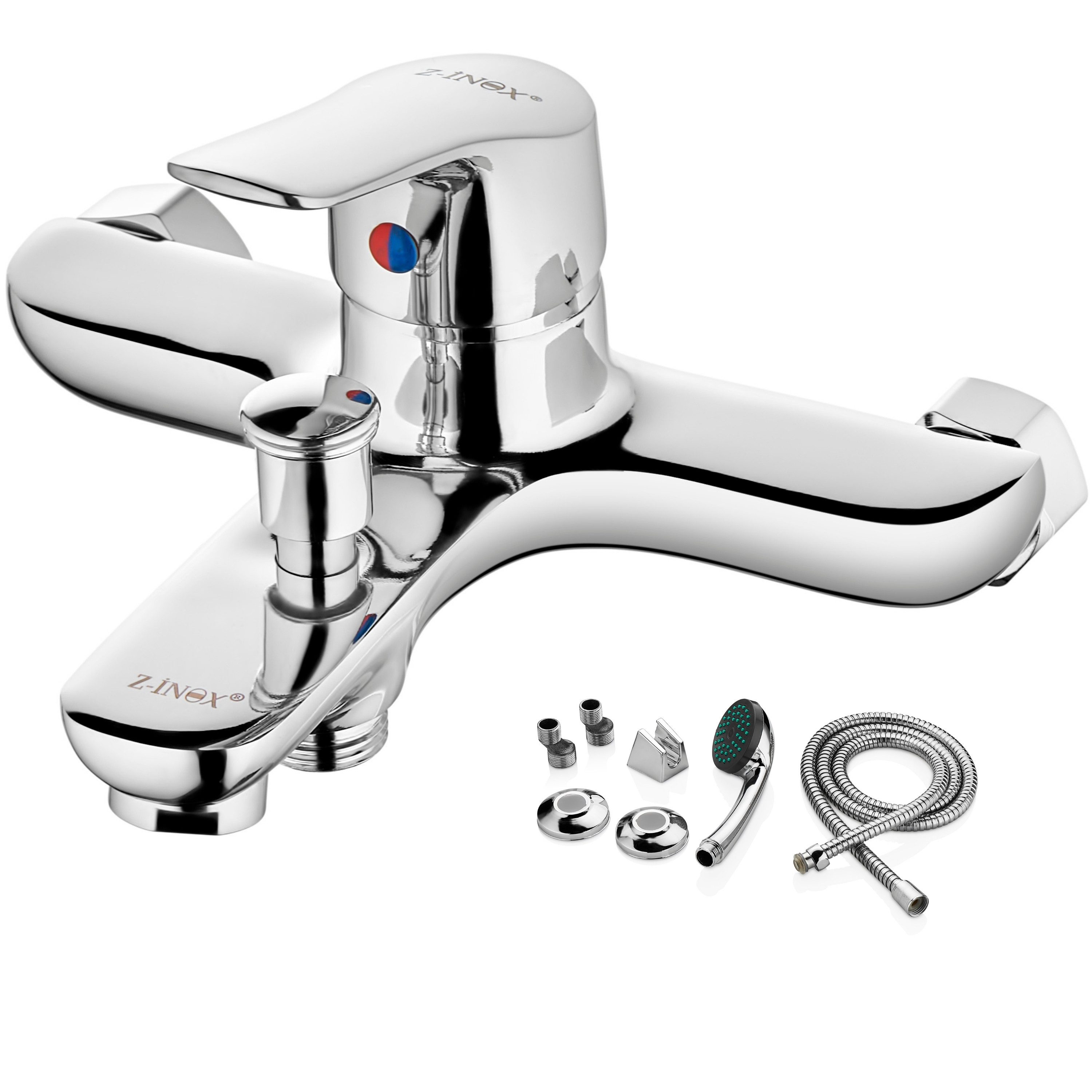 Zilan Badarmatur ZLN--8177 (Set) Edelstahl,DIN-Anschluss,inkl. Handbrause günstig online kaufen