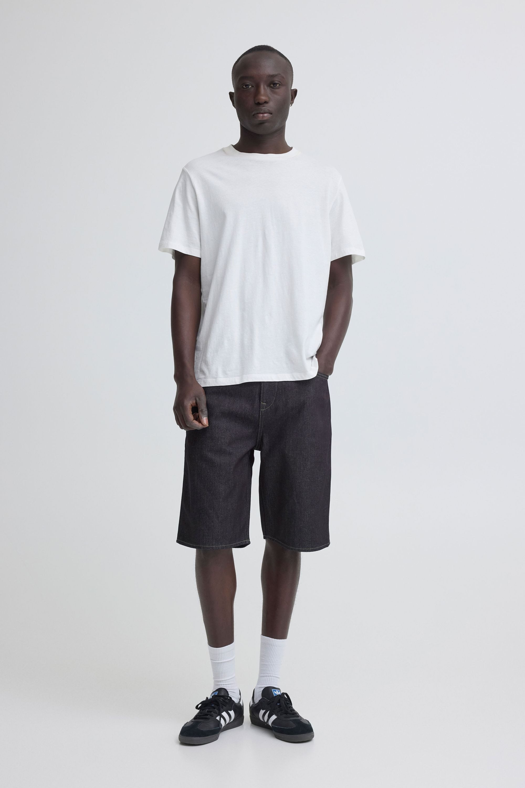 Blend Bermudas BHBreeze Loose Fit Weite Jeans-Shorts mit Gürtelschlaufen