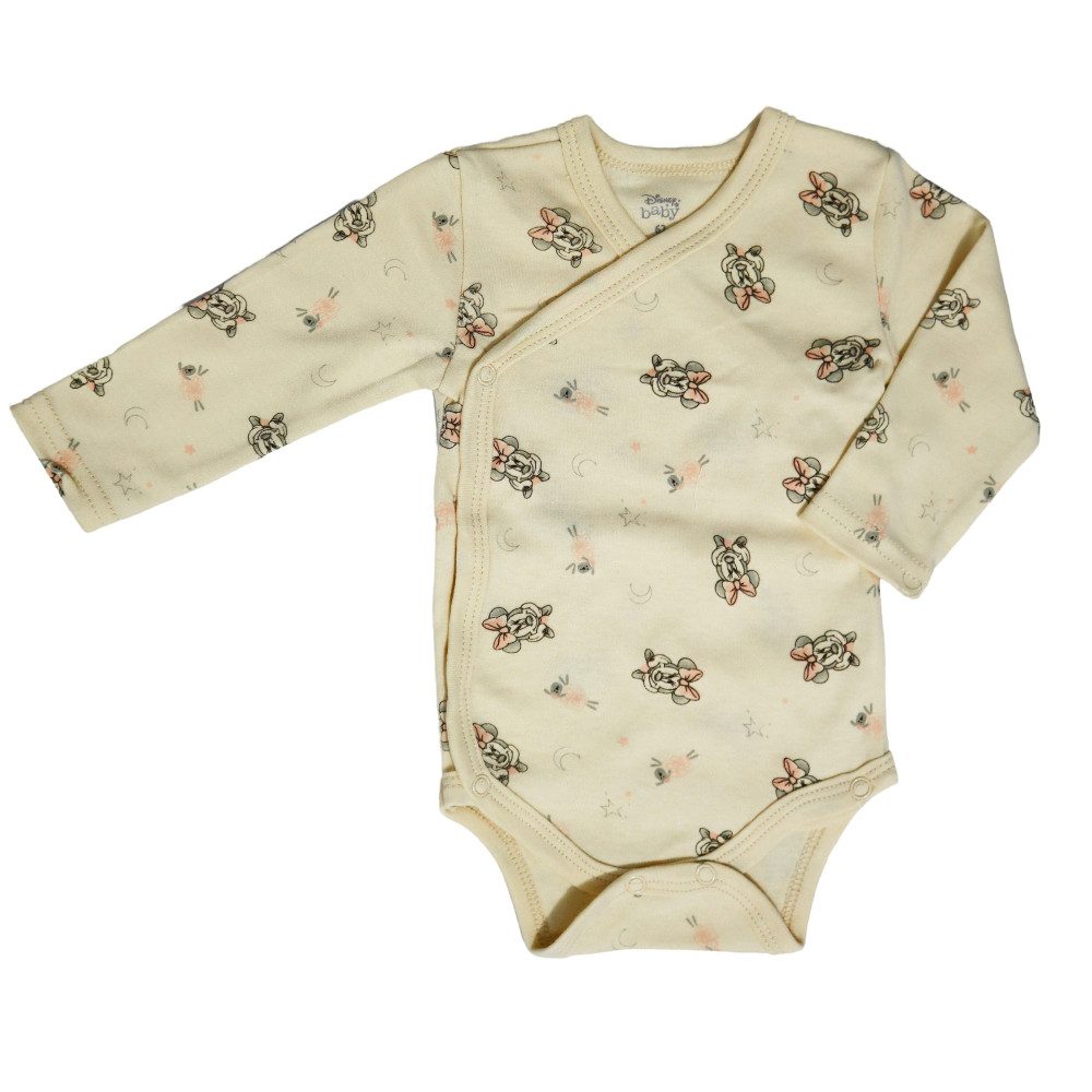 Disney Strampler Disney Minnie Maus Baby 4 tlg Set Body Hose Lätzchen Mütze (Packung Set, 4-tlg) Gr. 56 bis 74, reine Baumwolle