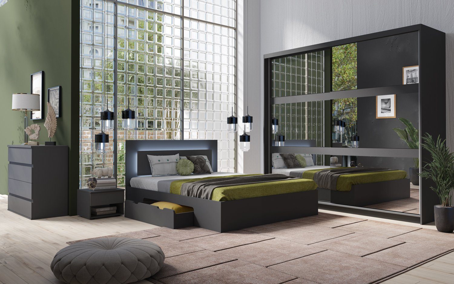Lukas Möbel Komplettschlafzimmer Schlafzimmer Komplett Finyo günstig online kaufen