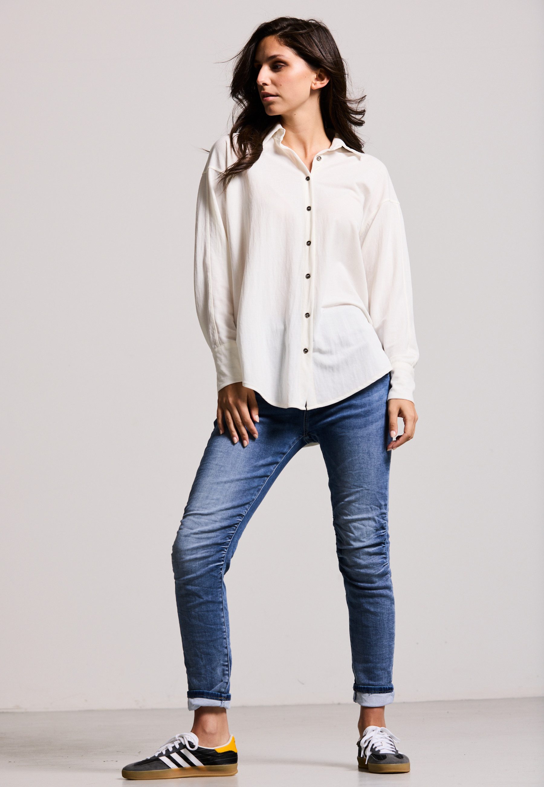 Andijamo-Fashion Hemdbluse SOFT DRAPE Material günstig online kaufen