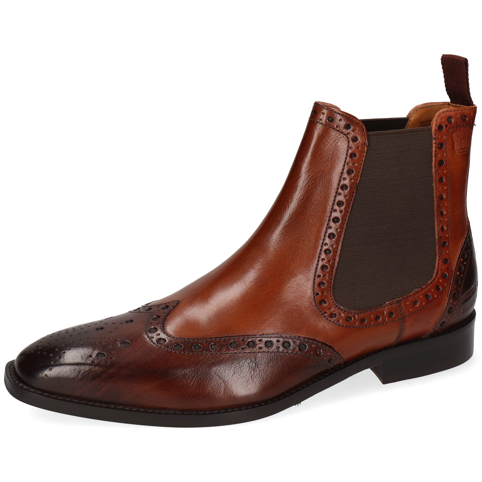 Melvin & Hamilton Martin 5 Leder-Chelsea Boots für Herren Stiefelette Flache Absätze, Echtes Leder, Vegetabile Gerbung