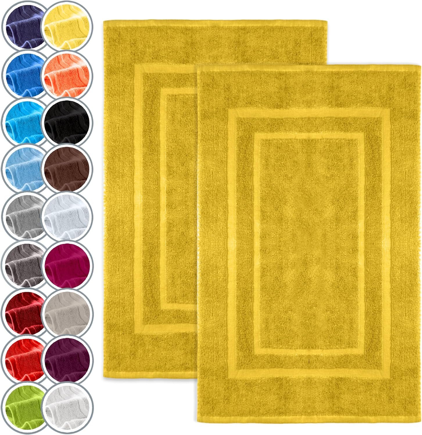 NatureMark Badematte 2er-Set Badvorleger 50x80cm, strapazierfähig, günstig online kaufen