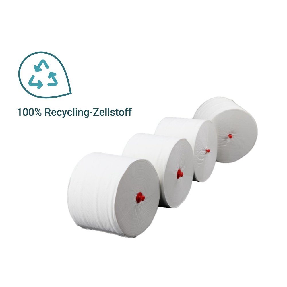 Blanc HYGIENIC Toilettenpapierspender Azur – Doppelrollenspender Wandmontiert, Abschließbar