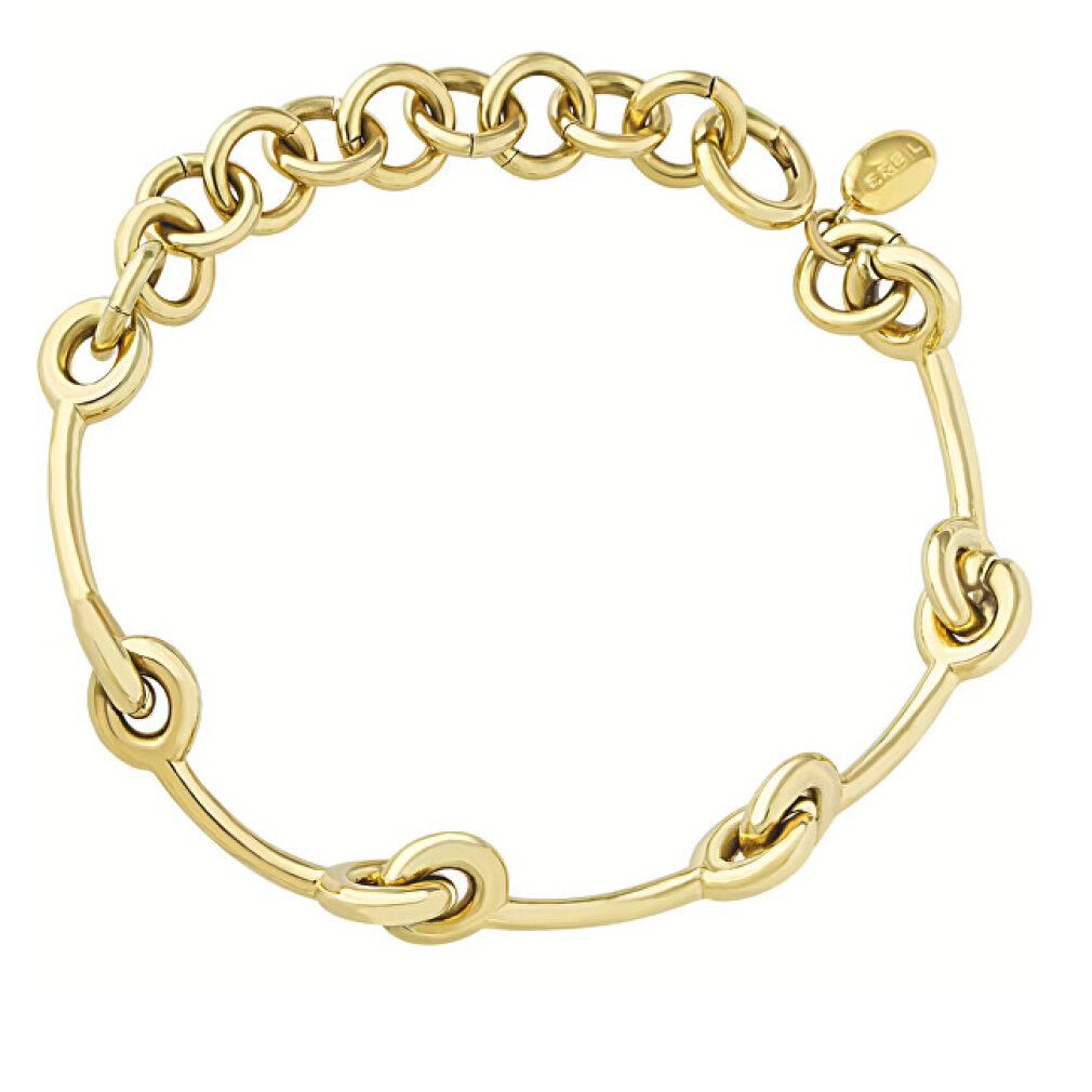 Breil Armband Moderní pozlacený náramek pro eny Tie up TJ3476