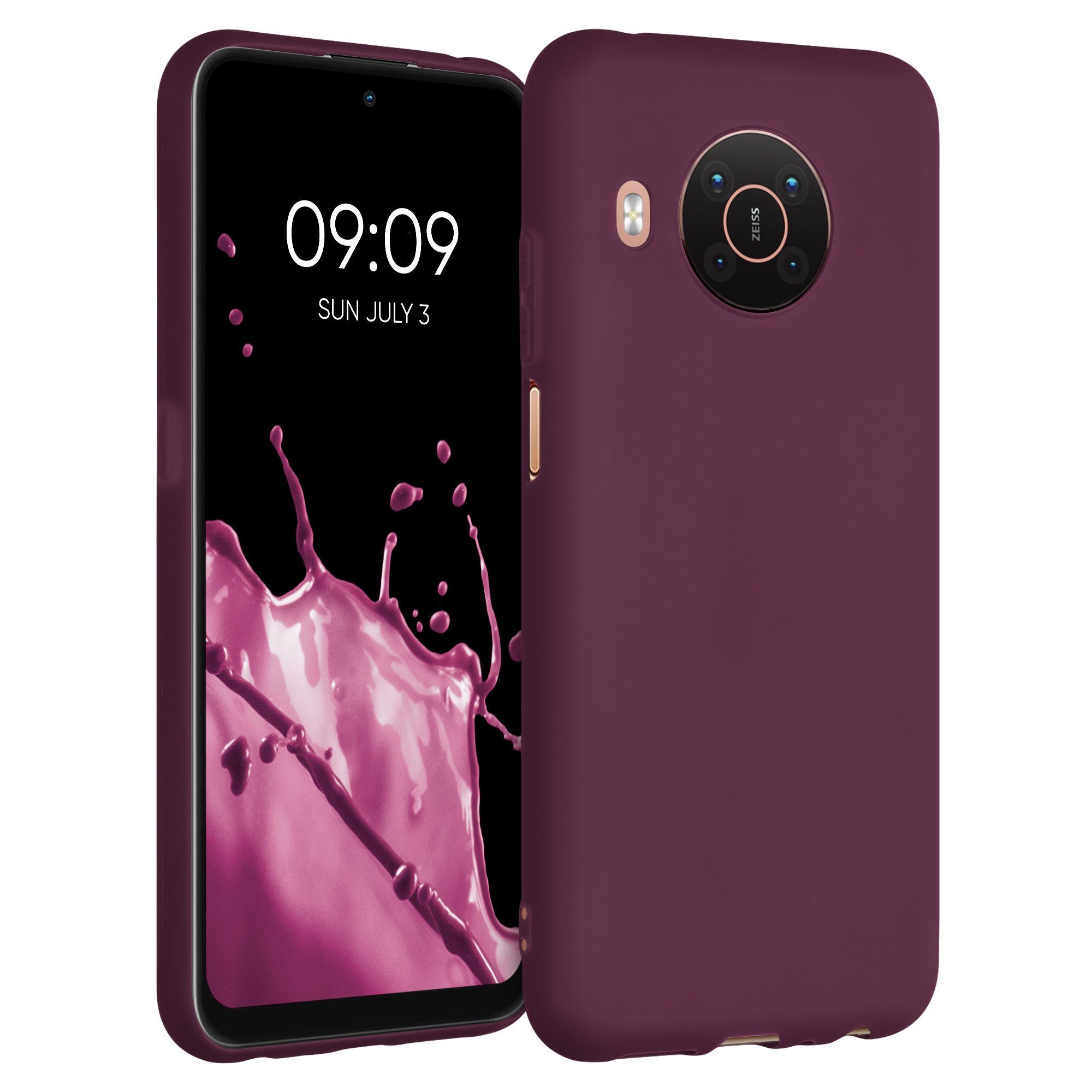 kwmobile Custodia Compatibile con Nokia G20 / G10 Cover - Back Case in Silicone TPU - Protezione Smartphone con Cordino - trasparente