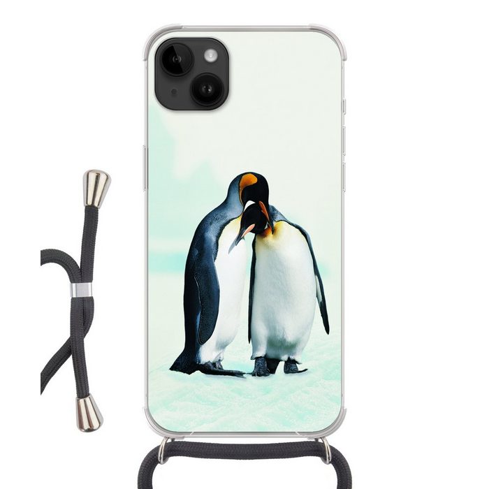 MuchoWow Handyhülle Pinguine - Schnee - Familie Handyhülle Telefonhülle Apple iPhone 14 Plus