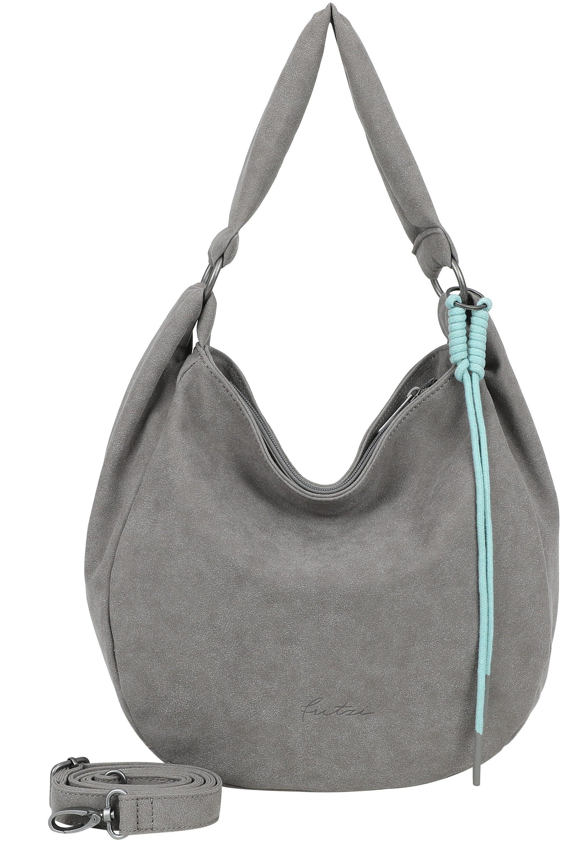 Schultertasche Sue01 Suede Jacky Soft Dark Olive