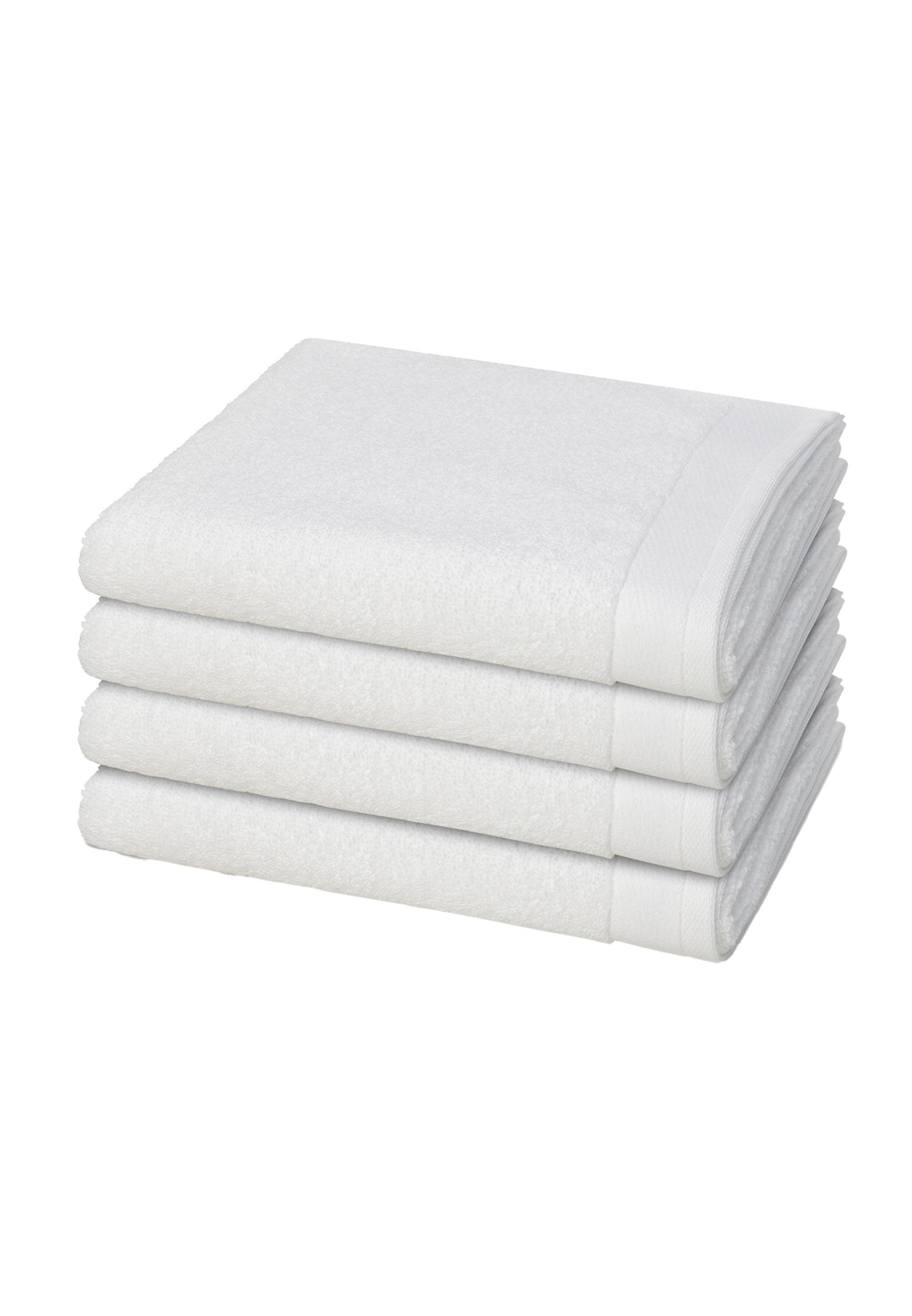 Möve Handtuch Set 4er Pack Premium, Baumwolle (Spar-Set, 4-St), 4 X Handtuch im Set - Baumwolle - Flauschige Optik und Haptik